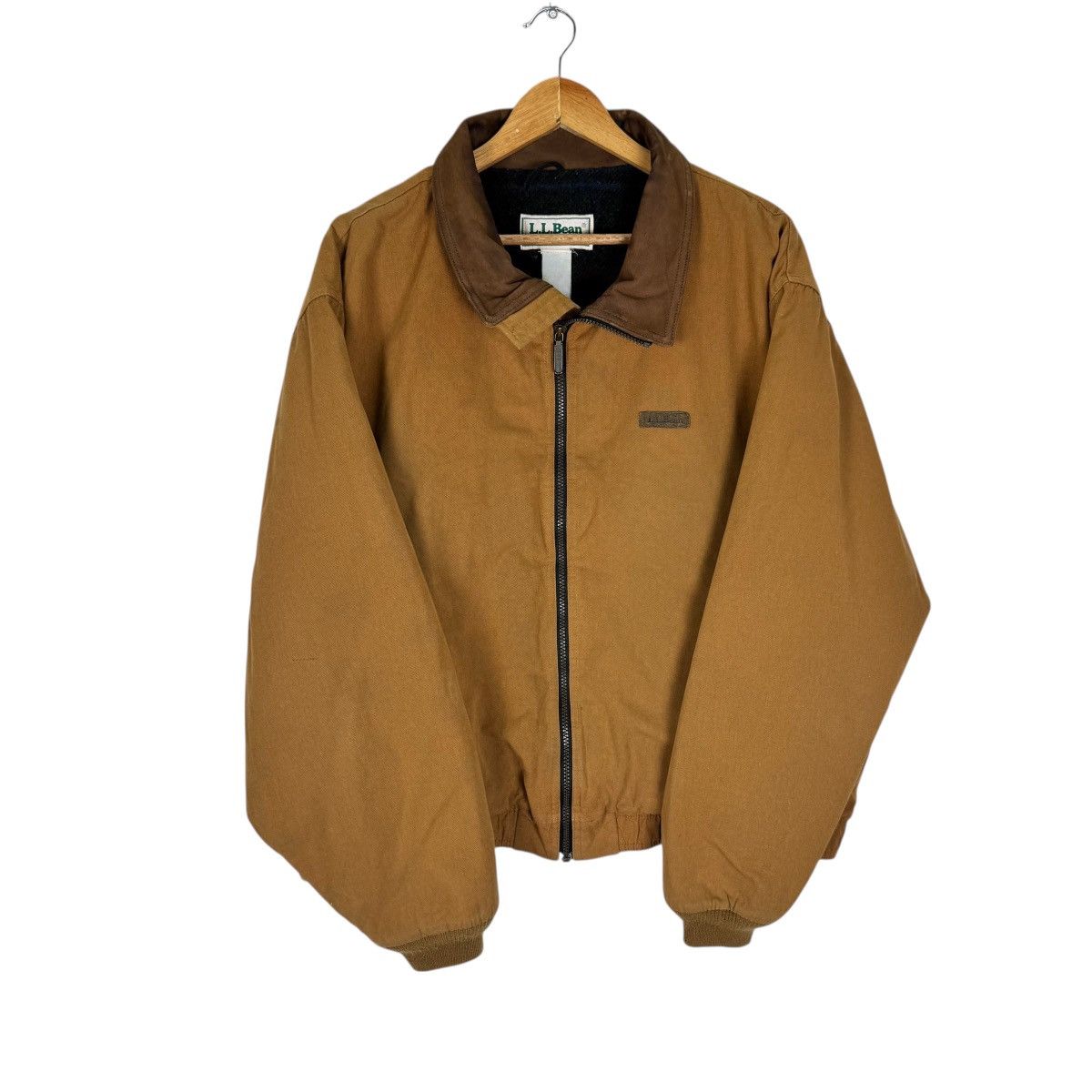 L.L. Bean ☀️LL BEAN LEATHER COLLAR CHORE JACKET Size US XL / EU 56 / 4 - 1 Thumbnail