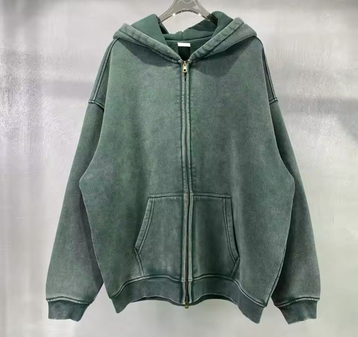 Japanese Brand × Vintage Batik fleece zippered hoodie Size US XL / EU 56 / 4 - 1 Thumbnail