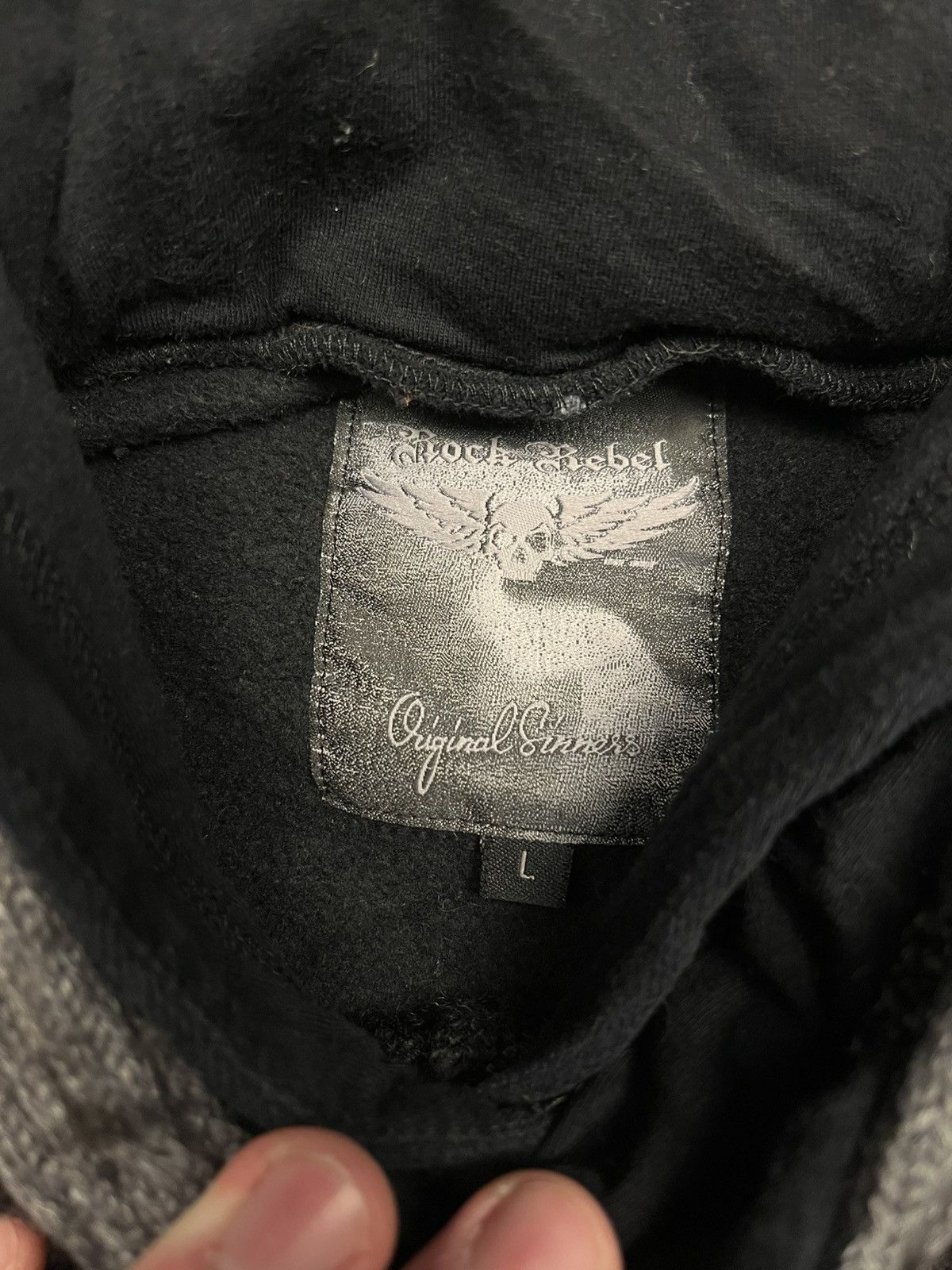 If Six Was Nine Rock Rebel LGB IfSixWasNine Hoodie Knit Sweater SkulL Size US L / EU 52-54 / 3 - 6 Thumbnail