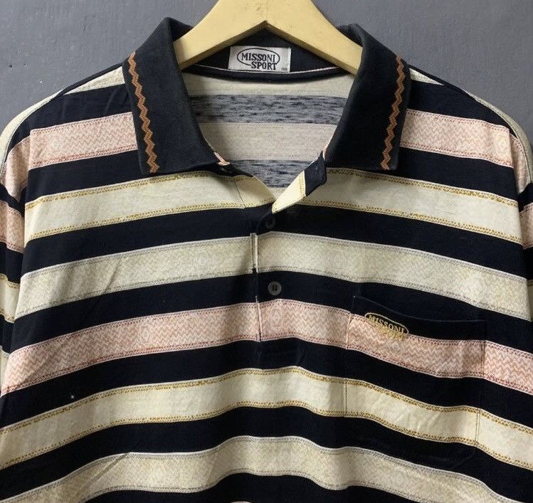 Missoni Missoni Multicolor Long Sleeve Polos Size US L / EU 52-54 / 3 - 3 Thumbnail