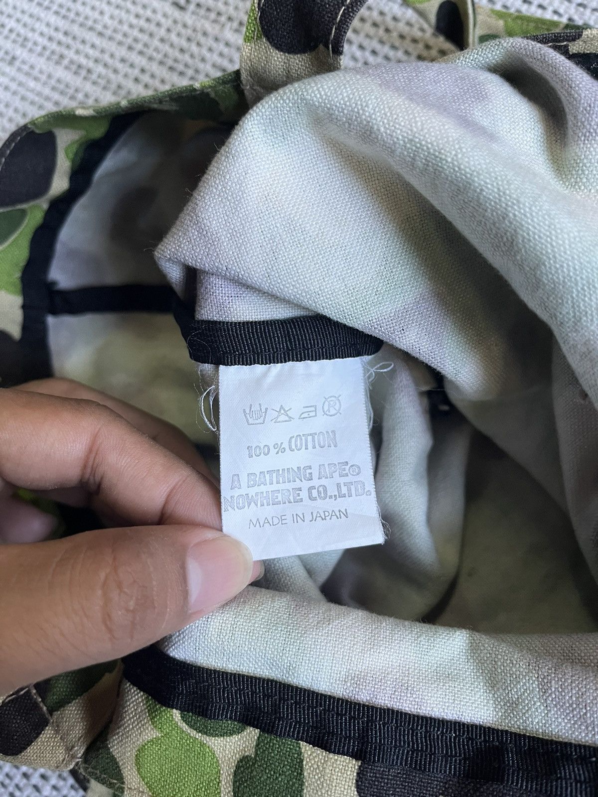Bape Bape OG Camo canvas tote bag vintage Size ONE SIZE - 4 Thumbnail