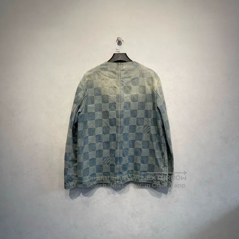Louis Vuitton Louis Vuitton SS24 Feidun Pearl Checker Denim Jacket Size US XL / EU 56 / 4 - 2 Thumbnail