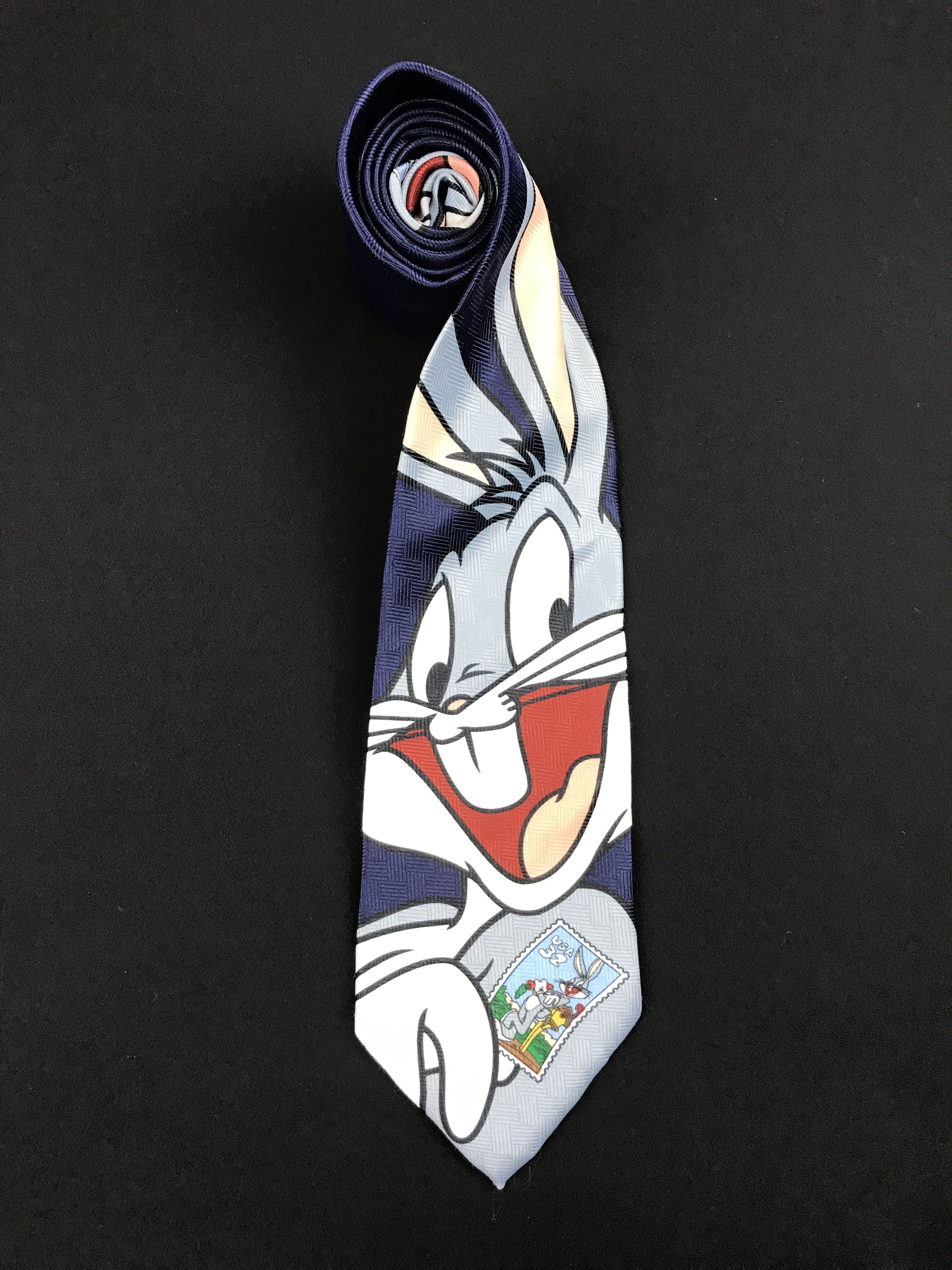 Designer × Vintage Vintage Looney Tunes 100% Polyester Necktie Size ONE SIZE - 2 Thumbnail