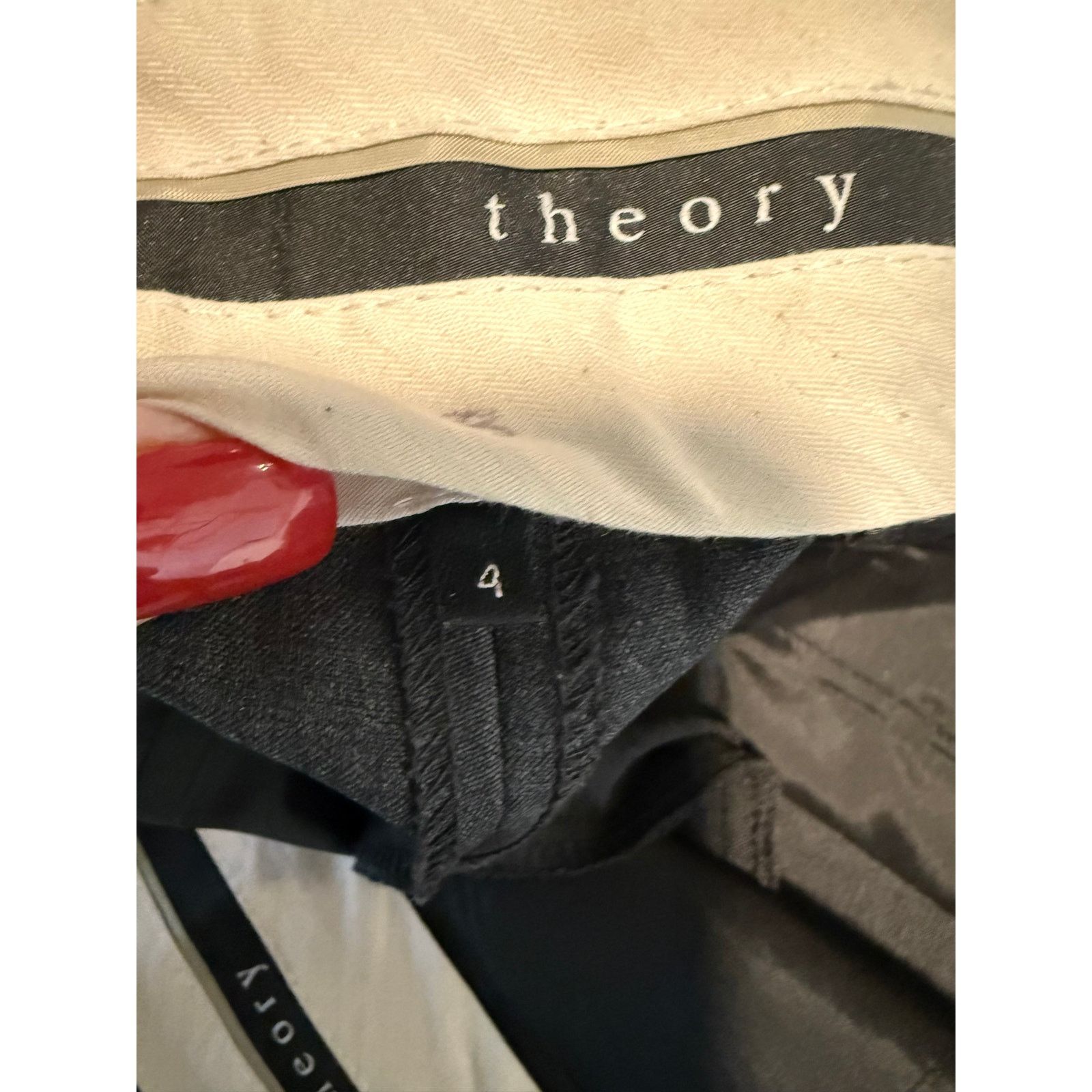 Theory Theory Charcoal Gray Flare Leg Pants Women Size 4 - B020 Size 27" / US 4 / IT 40 - 5 Thumbnail