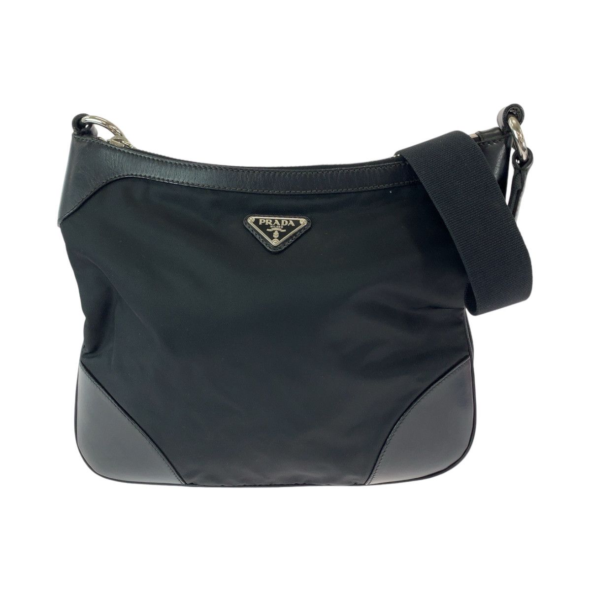 Prada Prada Prada Nylon Leather Tessuto Logo Shoulder Bag Canvas Crossbody Bag 408786 in Very Good Condition Size ONE SIZE - 1 Thumbnail