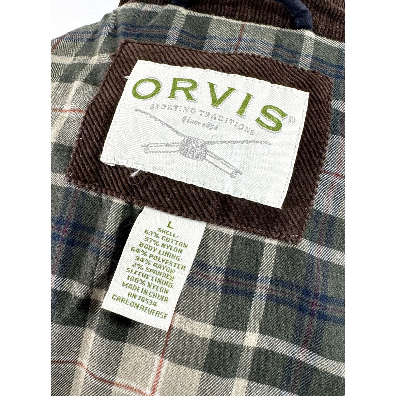 Orvis ORVIS WAX CLOTH Mens L Hooded Ranch Field Barn Chore Jacket Size US L / EU 52-54 / 3 - 7 Thumbnail