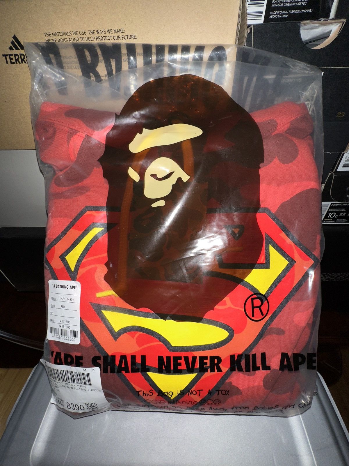 Bape × DC Comics Bape Superman Hoodie Size US S / EU 44-46 / 1 - 13 Thumbnail