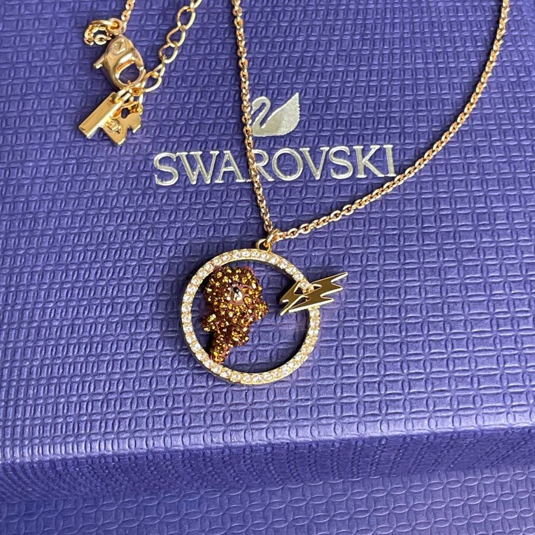 Swarovski Swarovski Line Friends Skateboard Pendant Brown Necklace Size ONE SIZE - 3 Thumbnail
