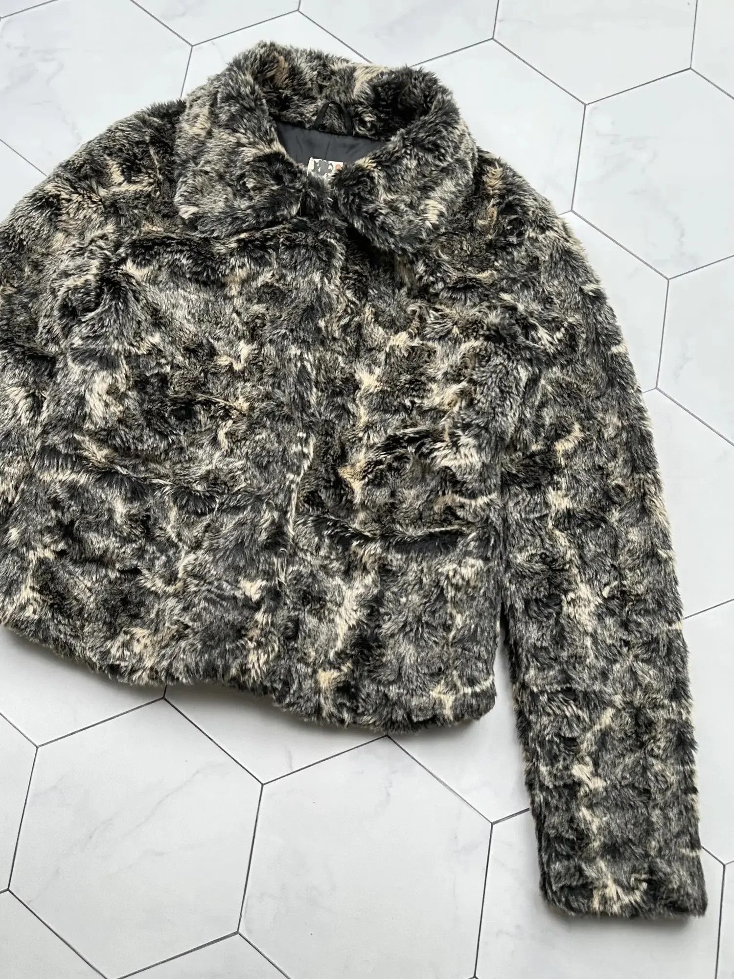 Japanese Brand Vintage Faux Fur Cropped Jacket (B444)D15E2 Size S / US 4 / IT 40 - 3 Thumbnail