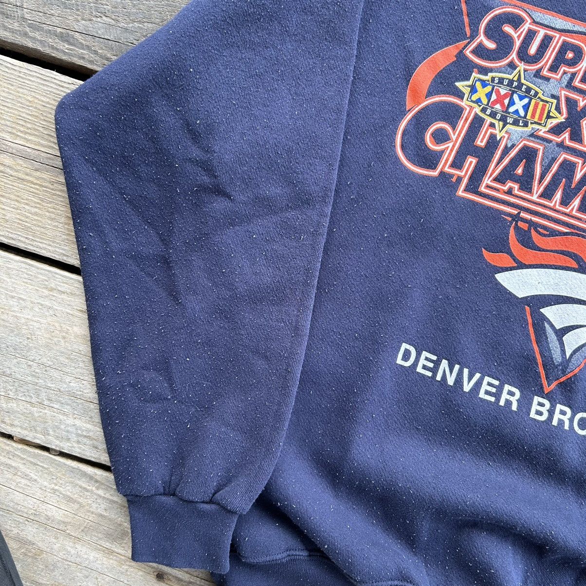 NFL × Vintage Vintage 90s NFL Denver Broncos Super Bowl Champs Sweatshirt Size US L / EU 52-54 / 3 - 4 Thumbnail