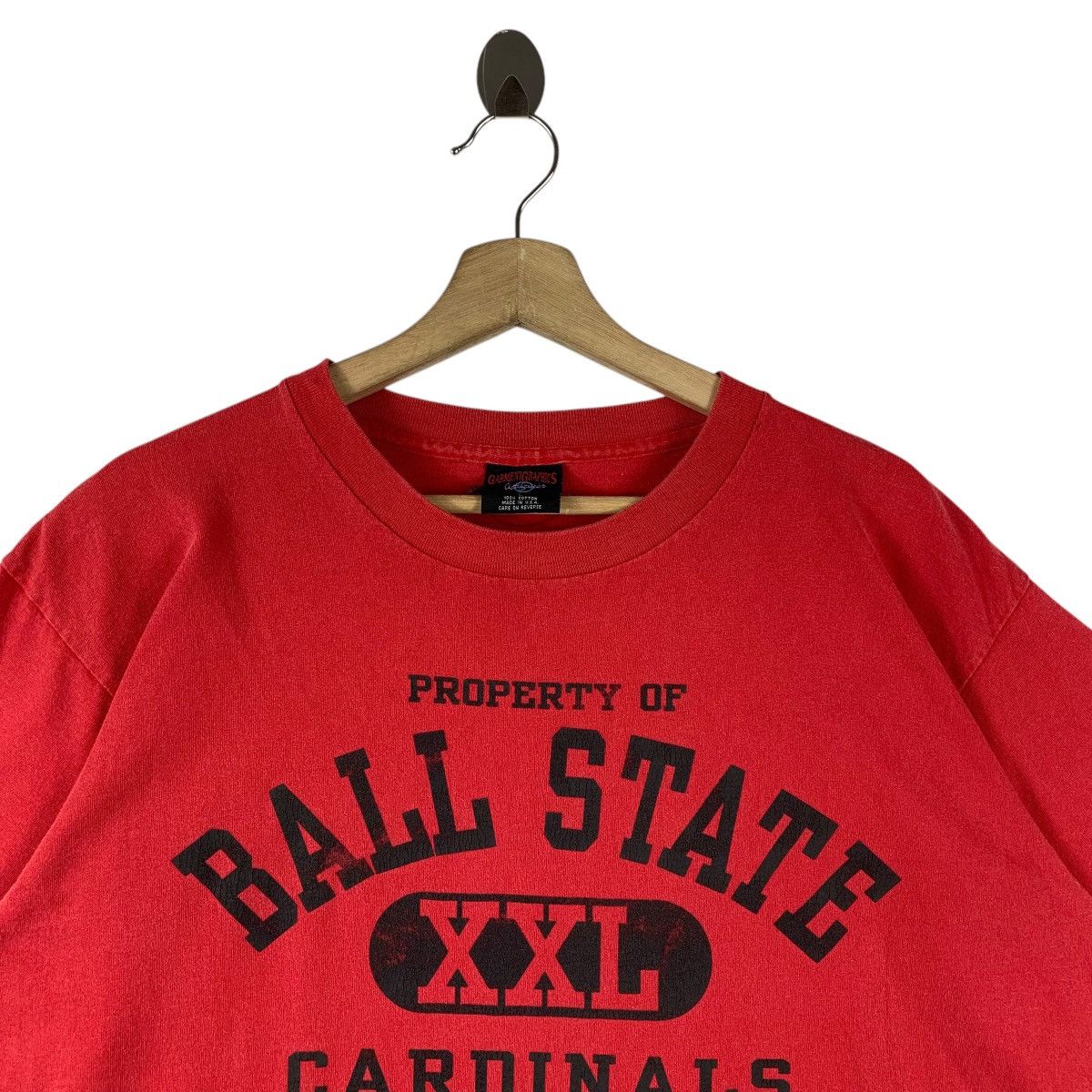 Japanese Brand × Vintage Vintage PROPERTY OF BALL STATE Cardinal spellout tee Size US L / EU 52-54 / 3 - 2 Thumbnail