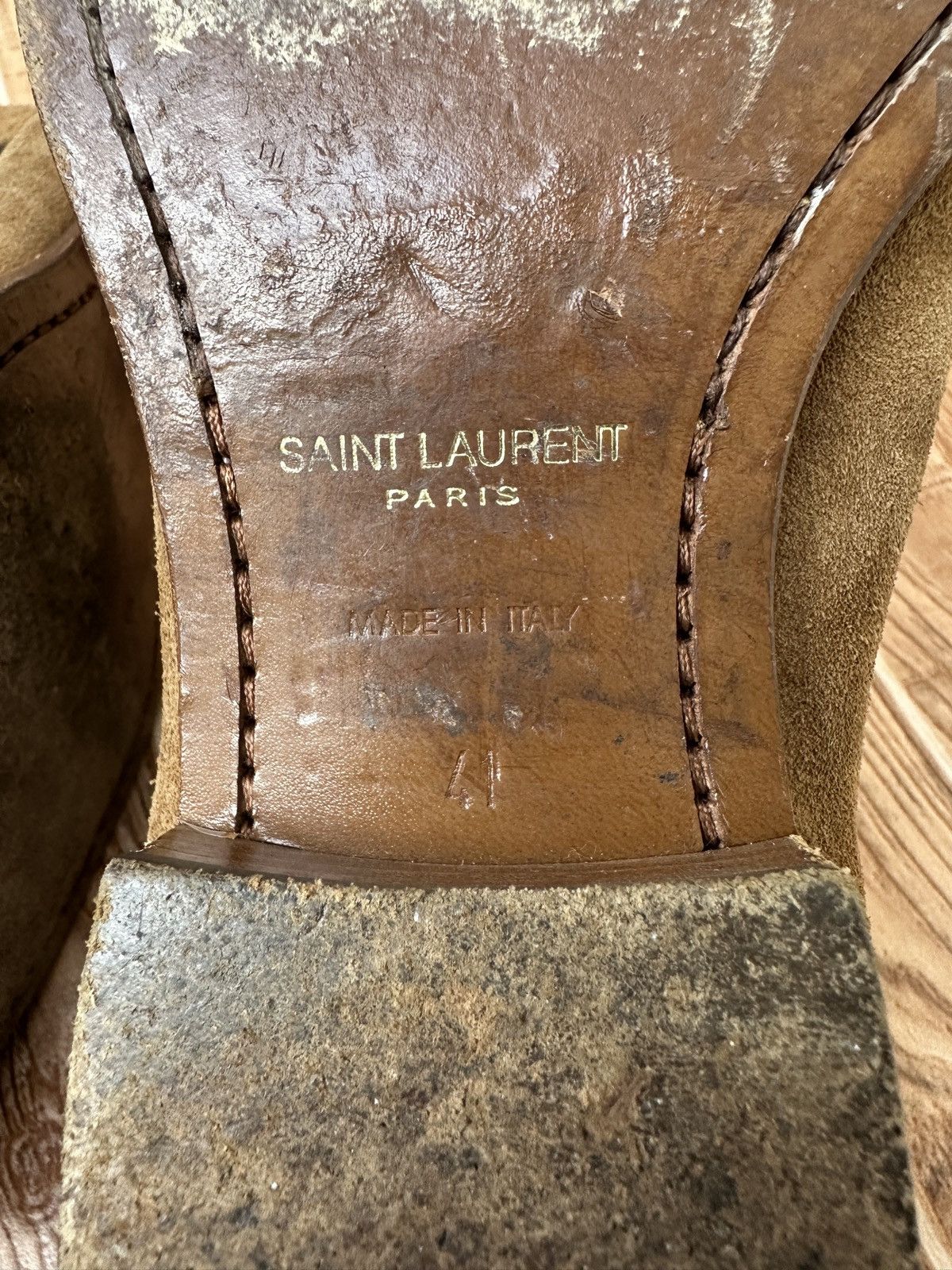 Hedi Slimane × Saint Laurent Paris × Yves Saint Laurent Saint Laurent Paris Wyatt Chelsea boots Size US 8 / EU 41 - 16 Thumbnail