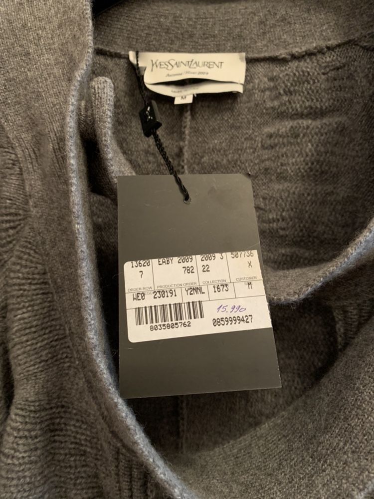 Yves Saint Laurent NWT Yves Saint Laurent Cashmere Knit Cable Sweater Cardigan Size M / US 6-8 / IT 42-44 - 4 Thumbnail
