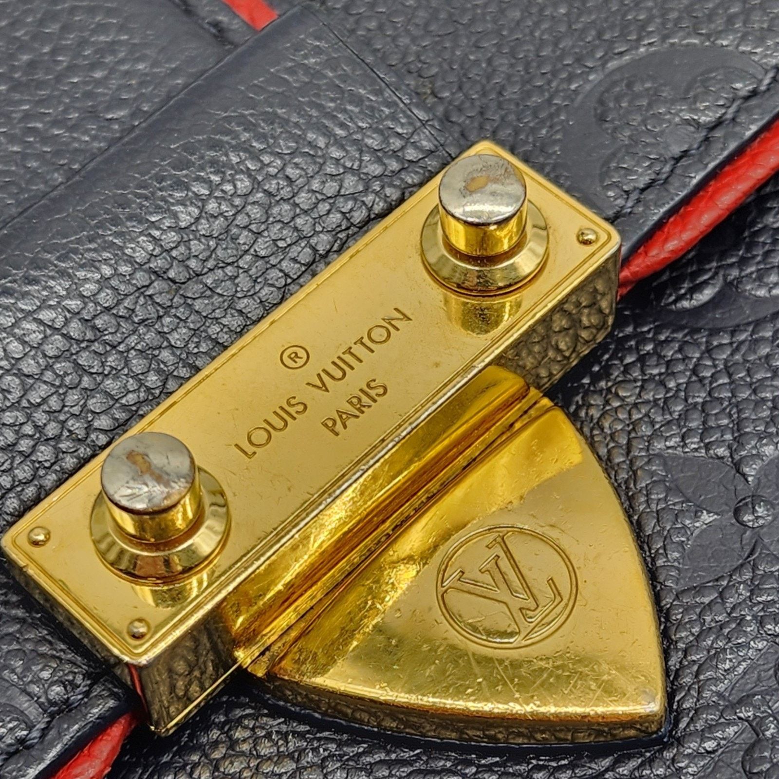 Saint Sulpice PM LV Empreinte Leather Crossbody Bag Blue GHW