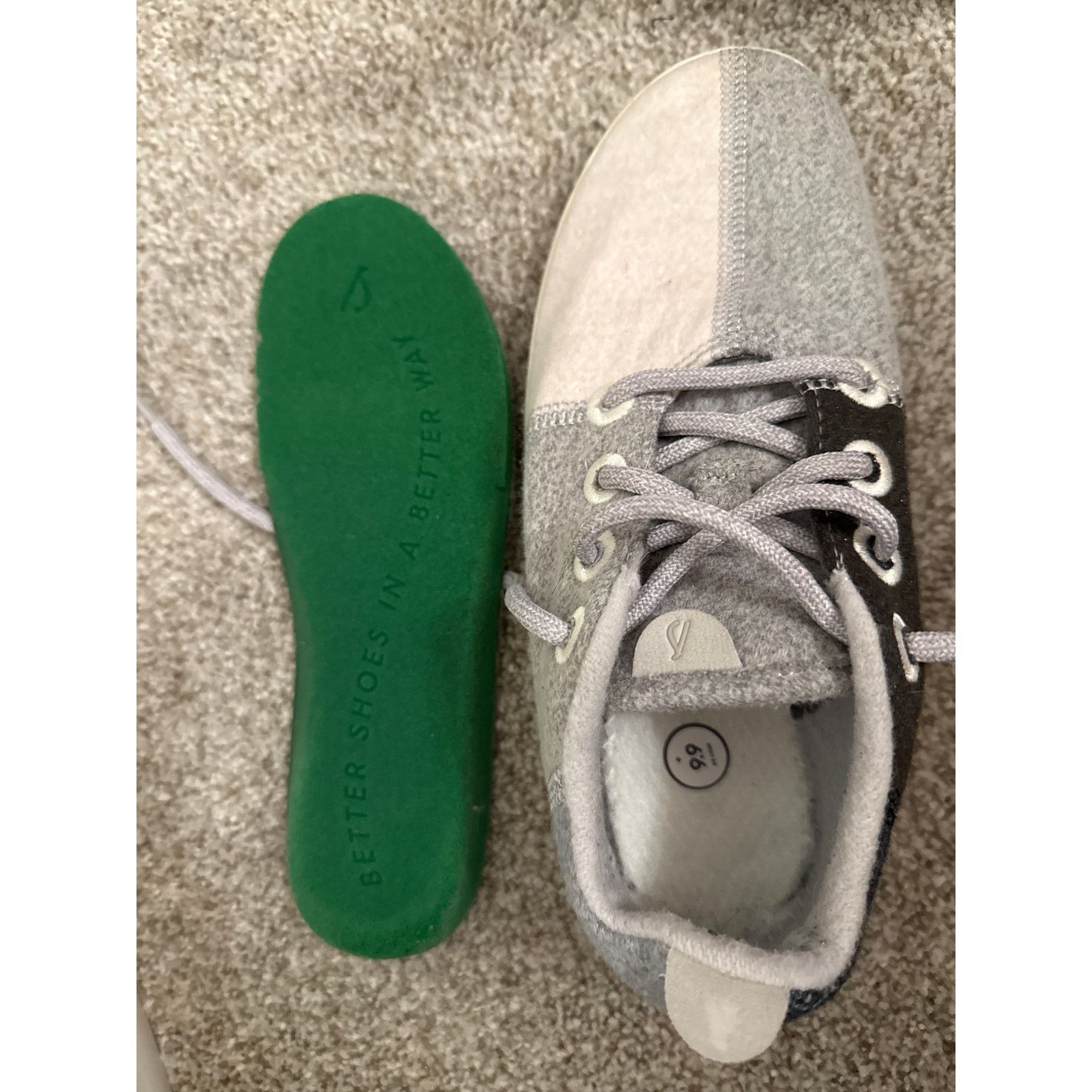 Allbirds Allbirds Womens Color Block Wool Runners Grey Scale,7 Size US 7 / IT 37 - 12 Thumbnail