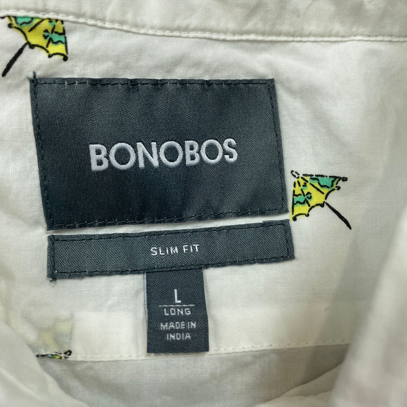 Bonobos Bonobos Slim Fit Cocktail Umbrella Button Down Shirt L Long Size US L / EU 52-54 / 3 - 4 Thumbnail