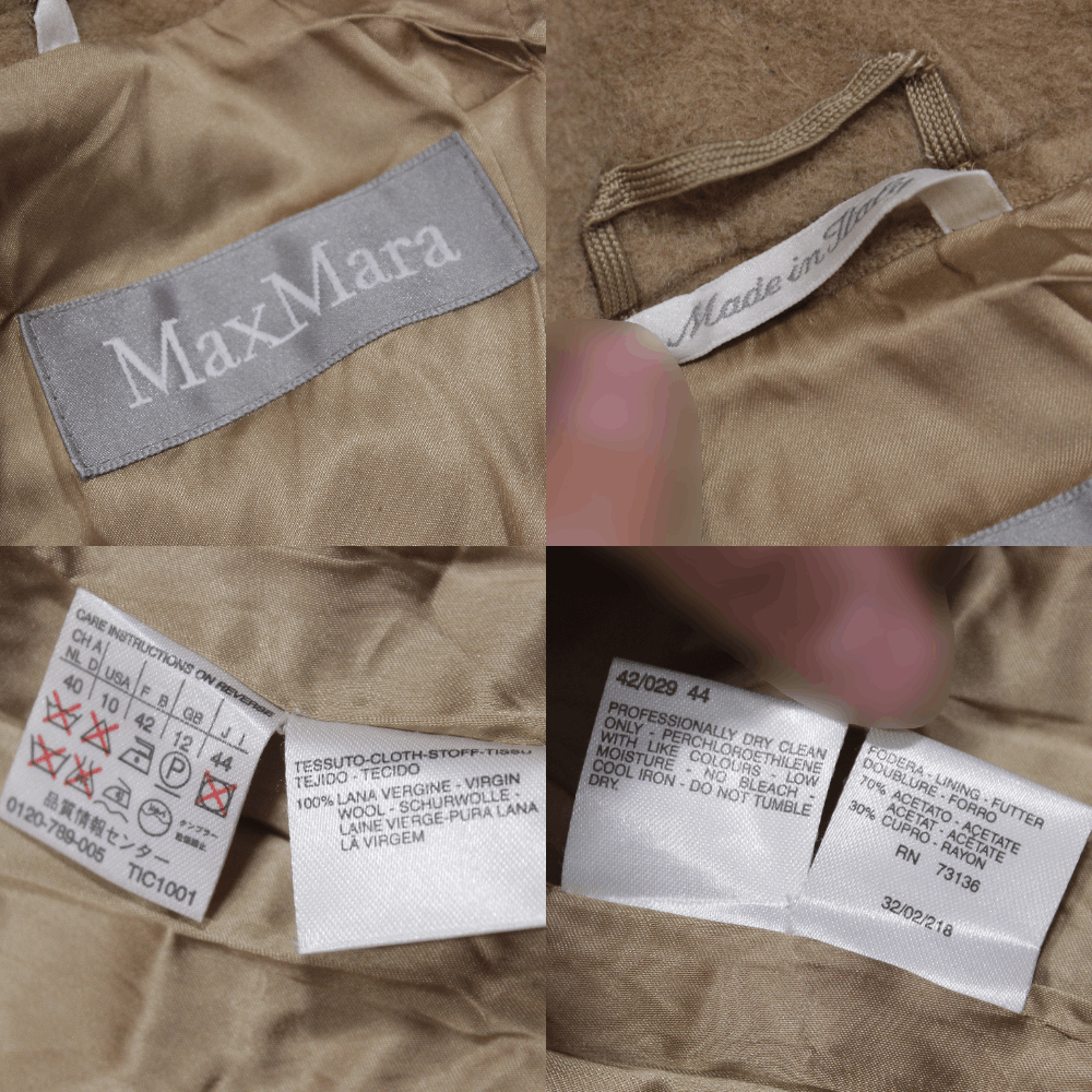 Max Mara Wool Overcoat Vintage Size M / US 6-8 / IT 42-44 - 11 Thumbnail
