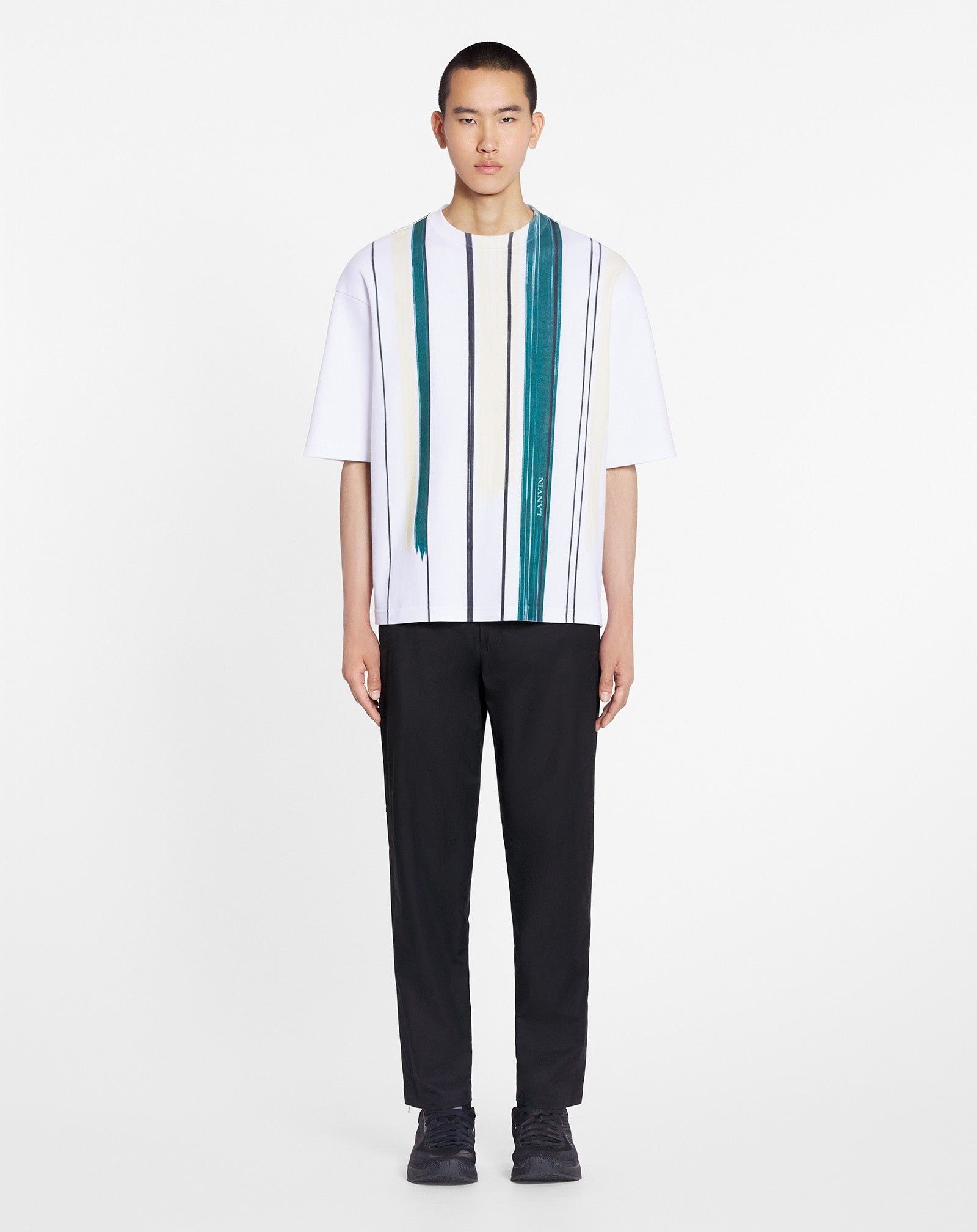 Lanvin o1mle0825 Loose-Fitting Printed T-Shirt in Multicolor Size US XS / EU 42 / 0 - 2 Thumbnail
