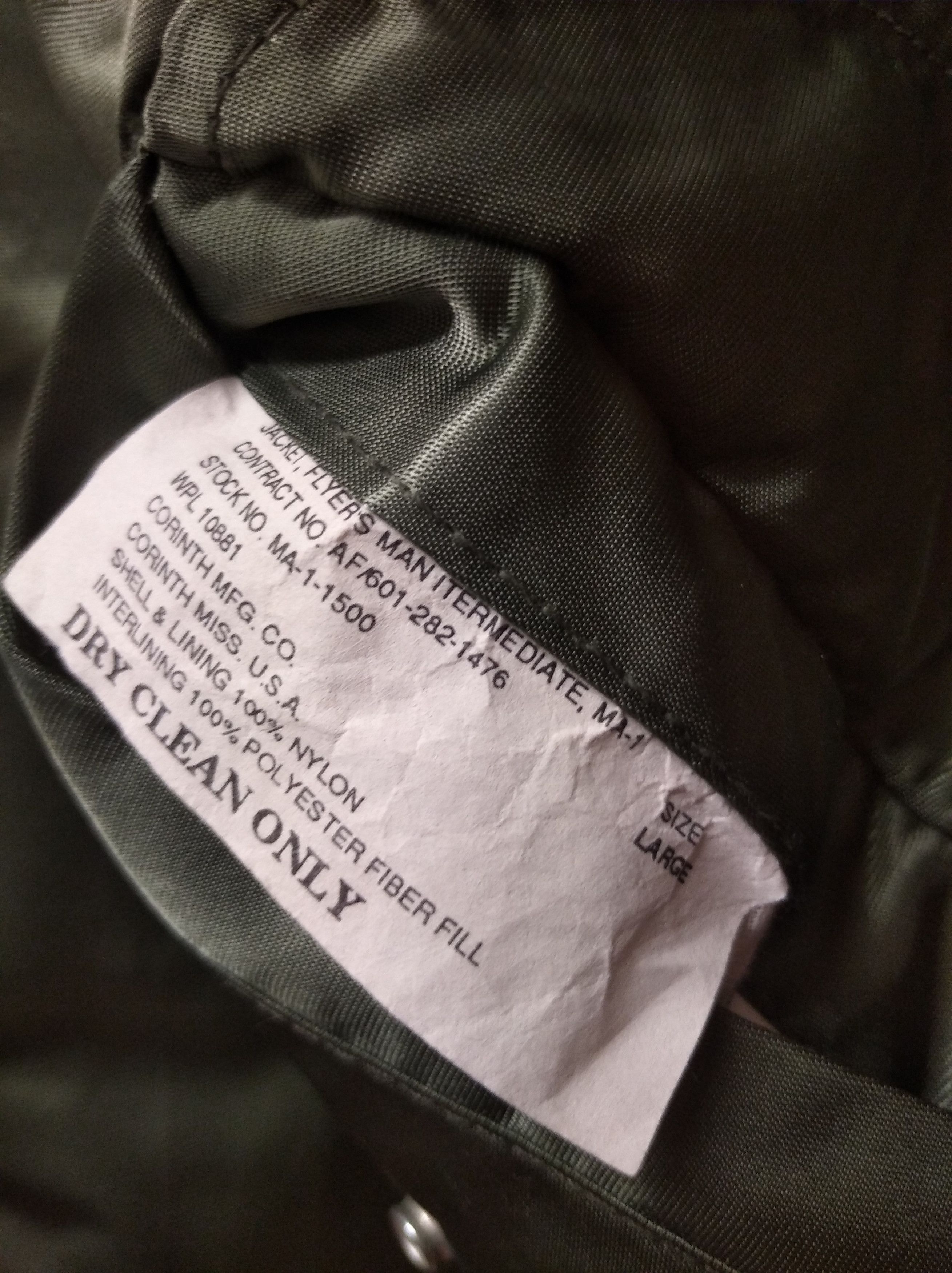 Alpha Industries × Avirex Vintage Military MA1 Bomber Jacket good condition Size US L / EU 52-54 / 3 - 6 Thumbnail