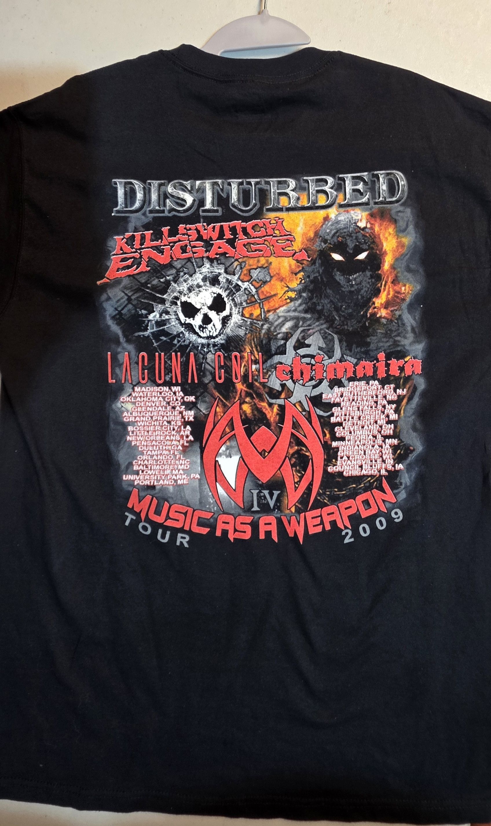 Other Disturbed 2009 Concert Shirt Large Size US L / EU 52-54 / 3 - 2 Thumbnail