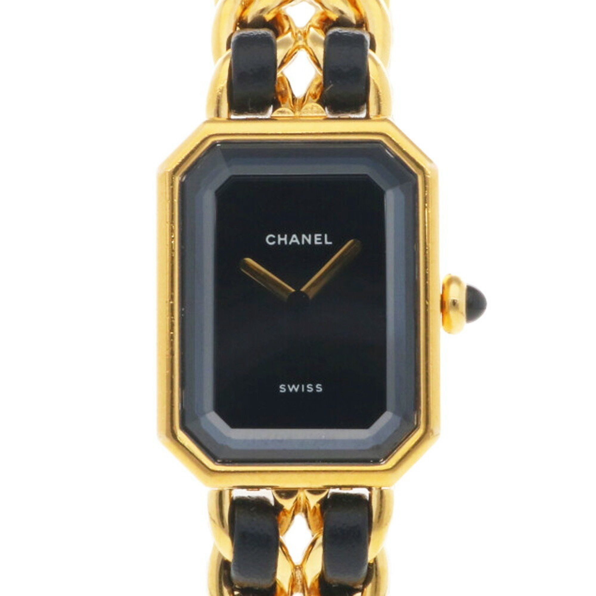 image of Chanel Premiere M Watch Gp H0001 Quartz Ladies Chanel Bracelet Overhauled in Gold, Women's