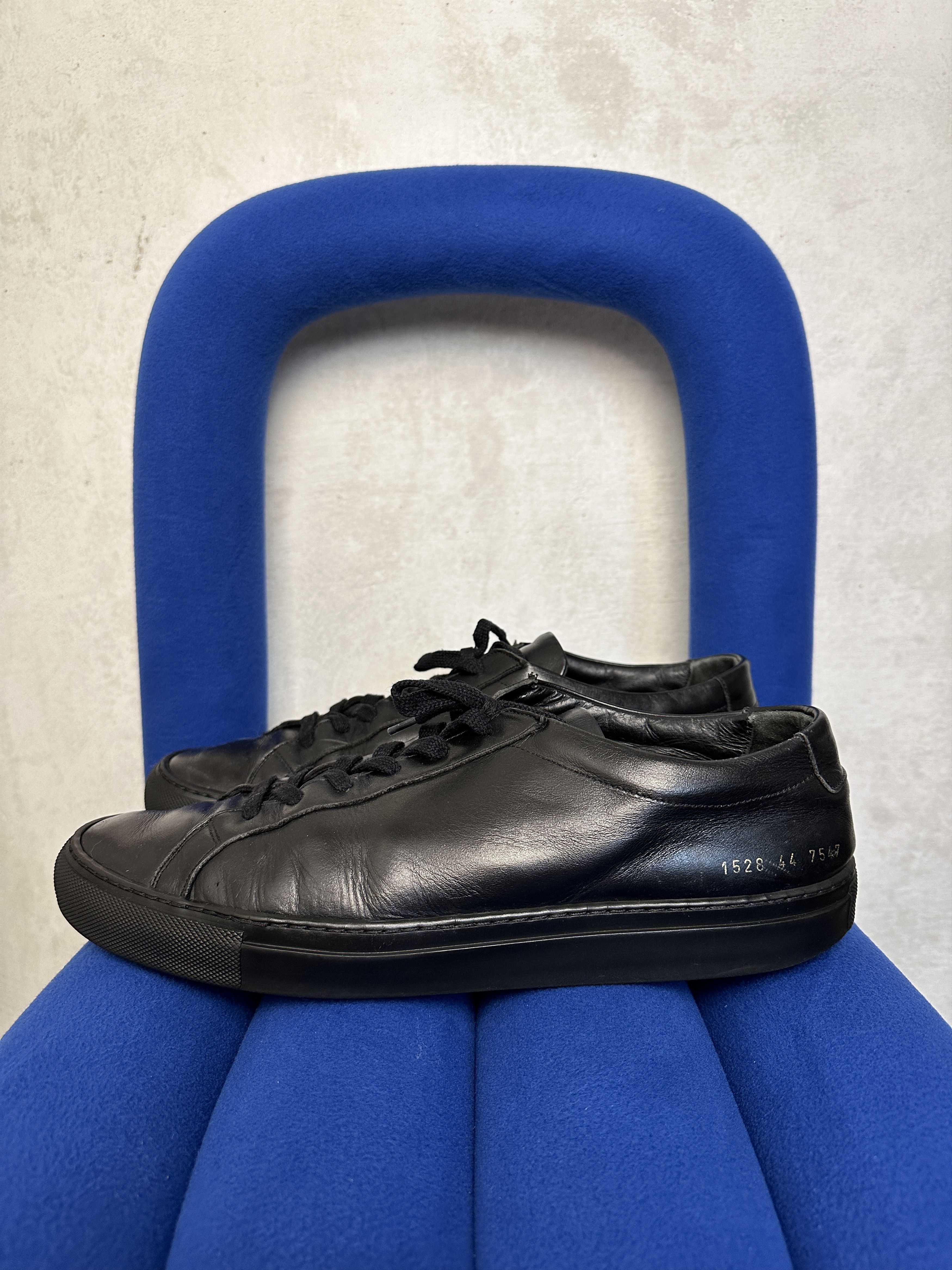 Common Projects Achilles Low Black Size US 11 / EU 44 - 3 Thumbnail