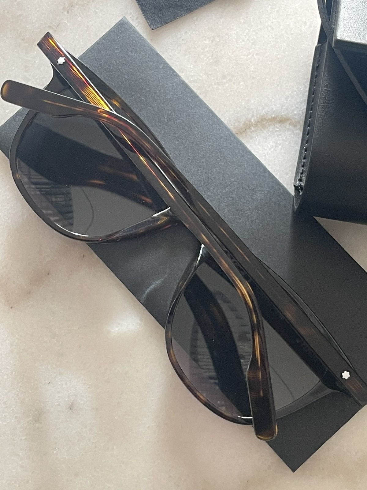 Montblanc Montblanc men’s Havana brown sunglasses new made in Italy Size ONE SIZE - 9 Thumbnail