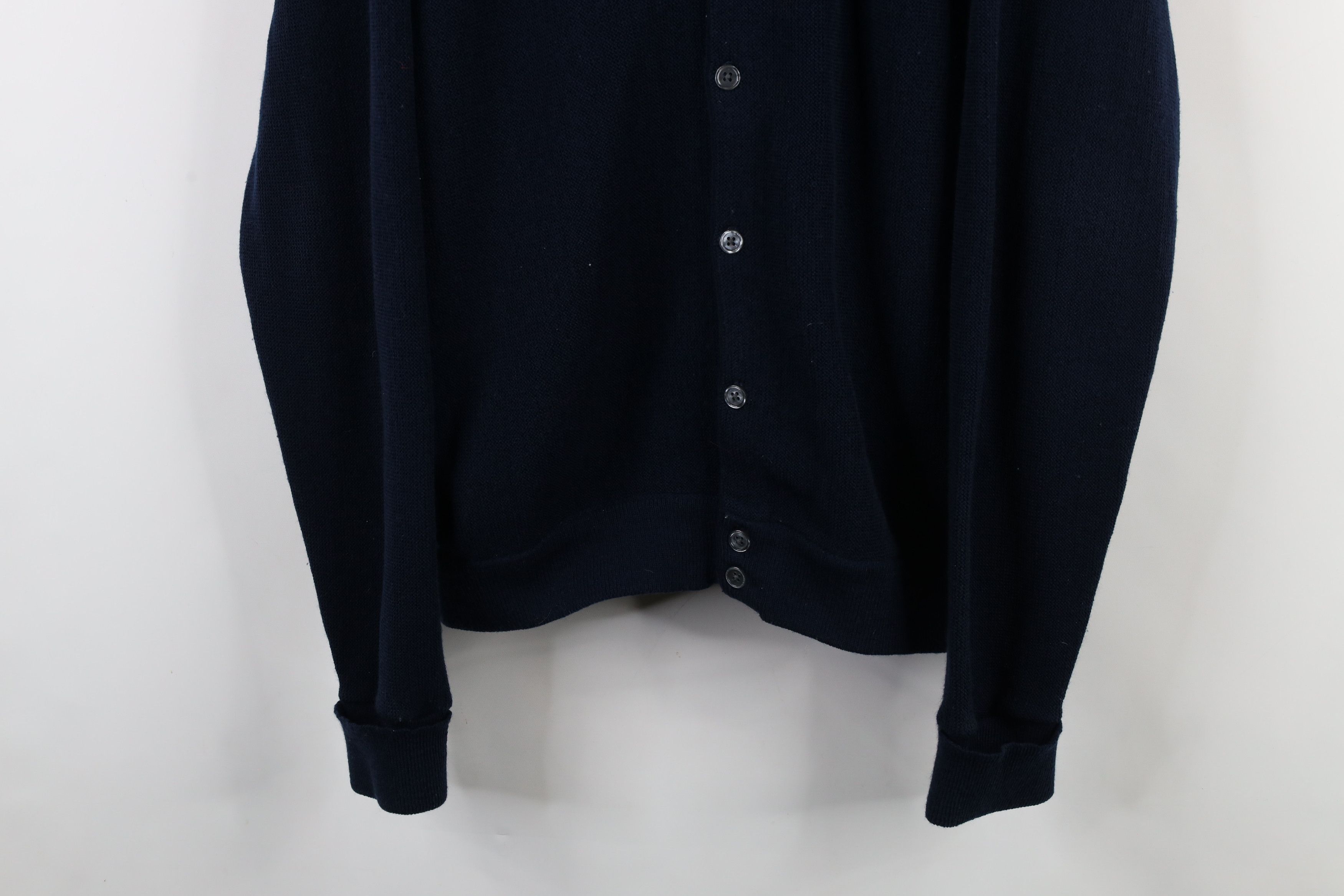 Vintage Vintage 90s Streetwear Blank Knit Grandpa Cardigan Sweater Size US XL / EU 56 / 4 - 3 Thumbnail
