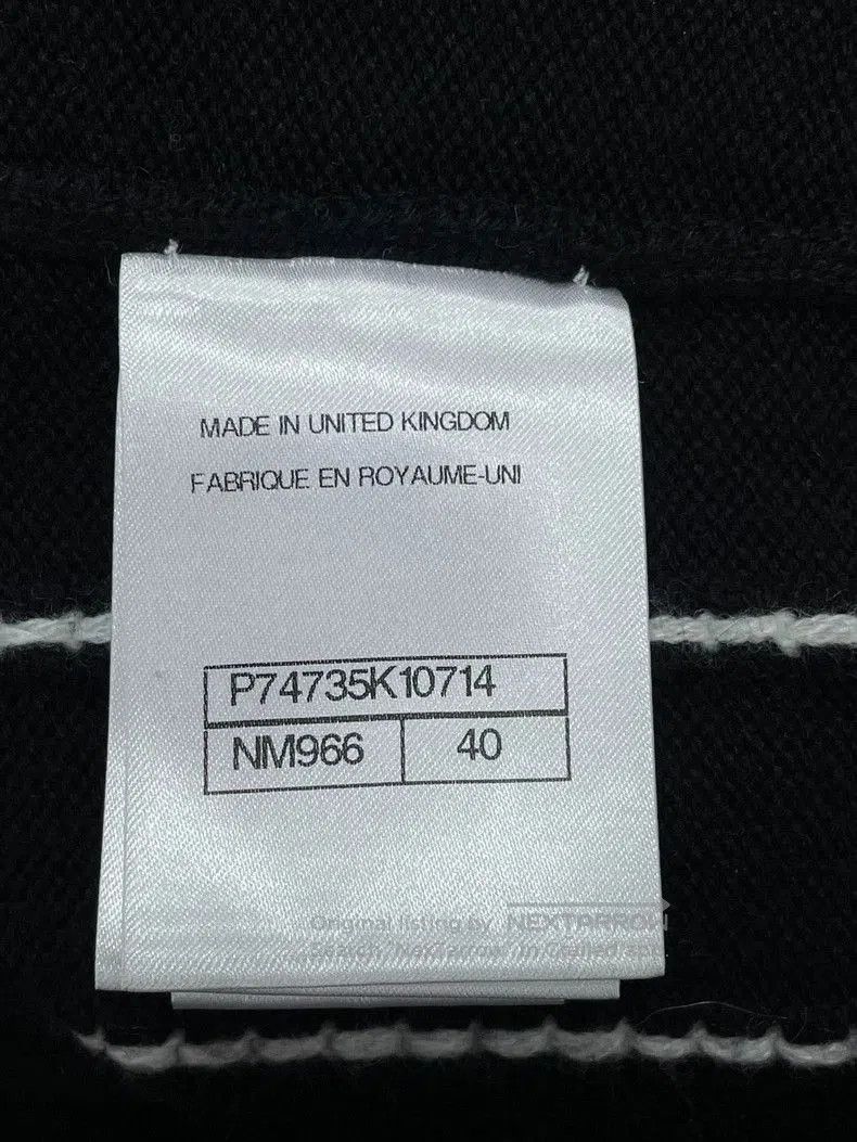 Chanel Chanel 23P Black and White Striped Cashmere Cardigan. Size US M / EU 48-50 / 2 - 5 Thumbnail