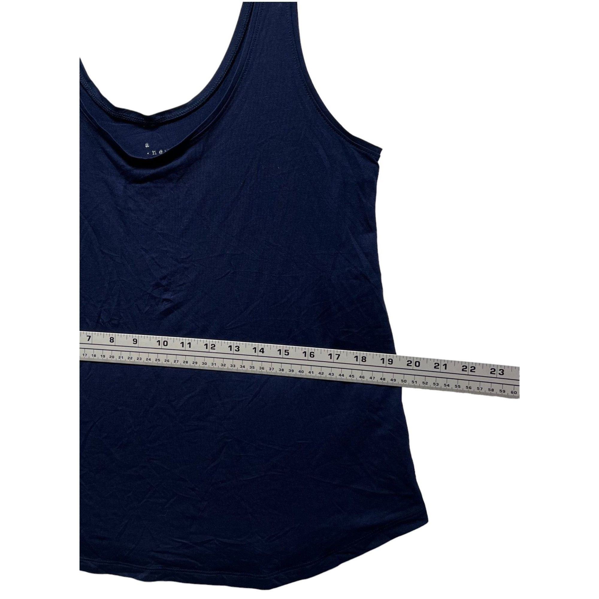 Other A New Day - Women's Slim Fit Tank Top - Navy Blue - Medium Size M / US 6-8 / IT 42-44 - 6 Thumbnail