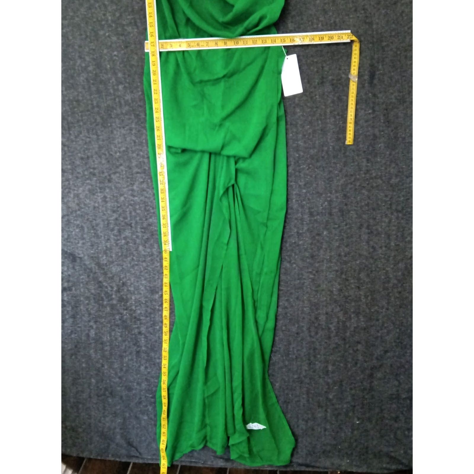 Vintage Toluca Swim Dress Maxi Cowl Neck Sleeveless Green 3XL Plus XXXL Beach Sheer Summer Womens Size XXL / US 16-18 / IT 52-54 - 4 Thumbnail