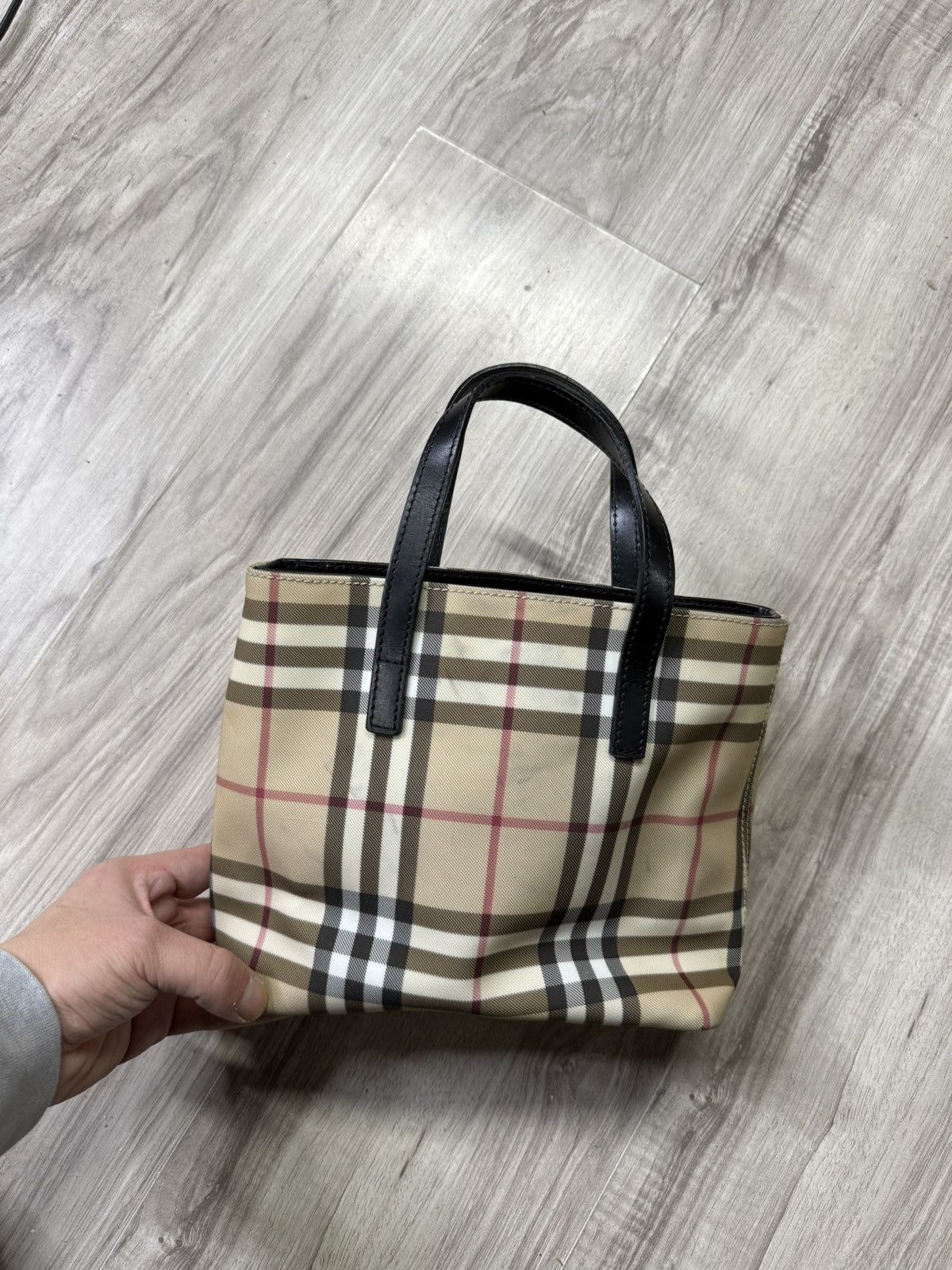 Burberry Burberry Plaid Small canvas Hand Bag Preowned Size ONE SIZE - 7 Thumbnail