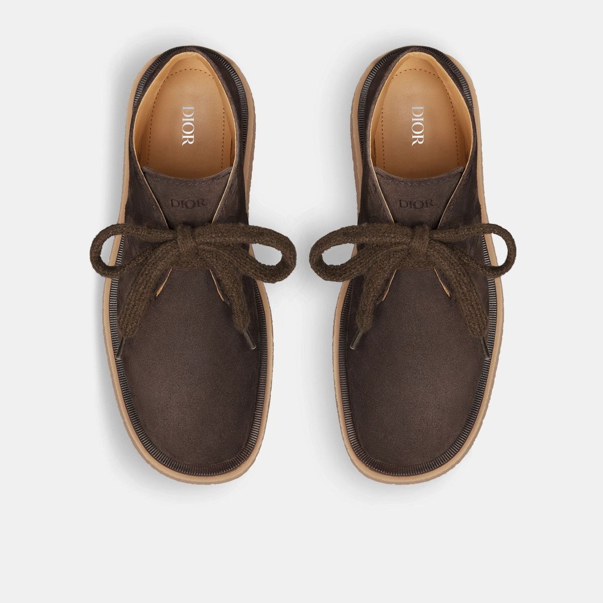 Dior o1bcso1str0226 Sahara Chukka Boot in Deep Brown Size US 12 / EU 45 - 3 Thumbnail