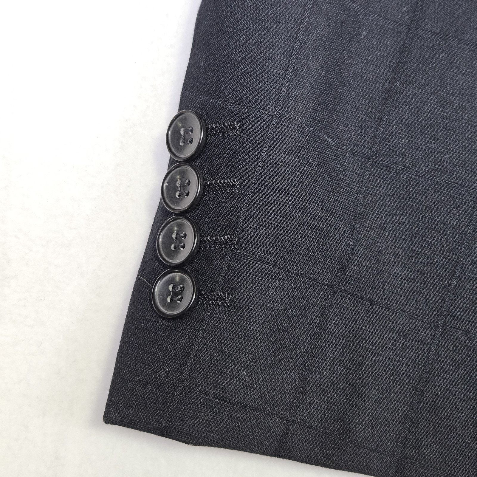 Other Italian Windowpane Overcoat Blazer Mens 40L Size 40L - 6 Thumbnail