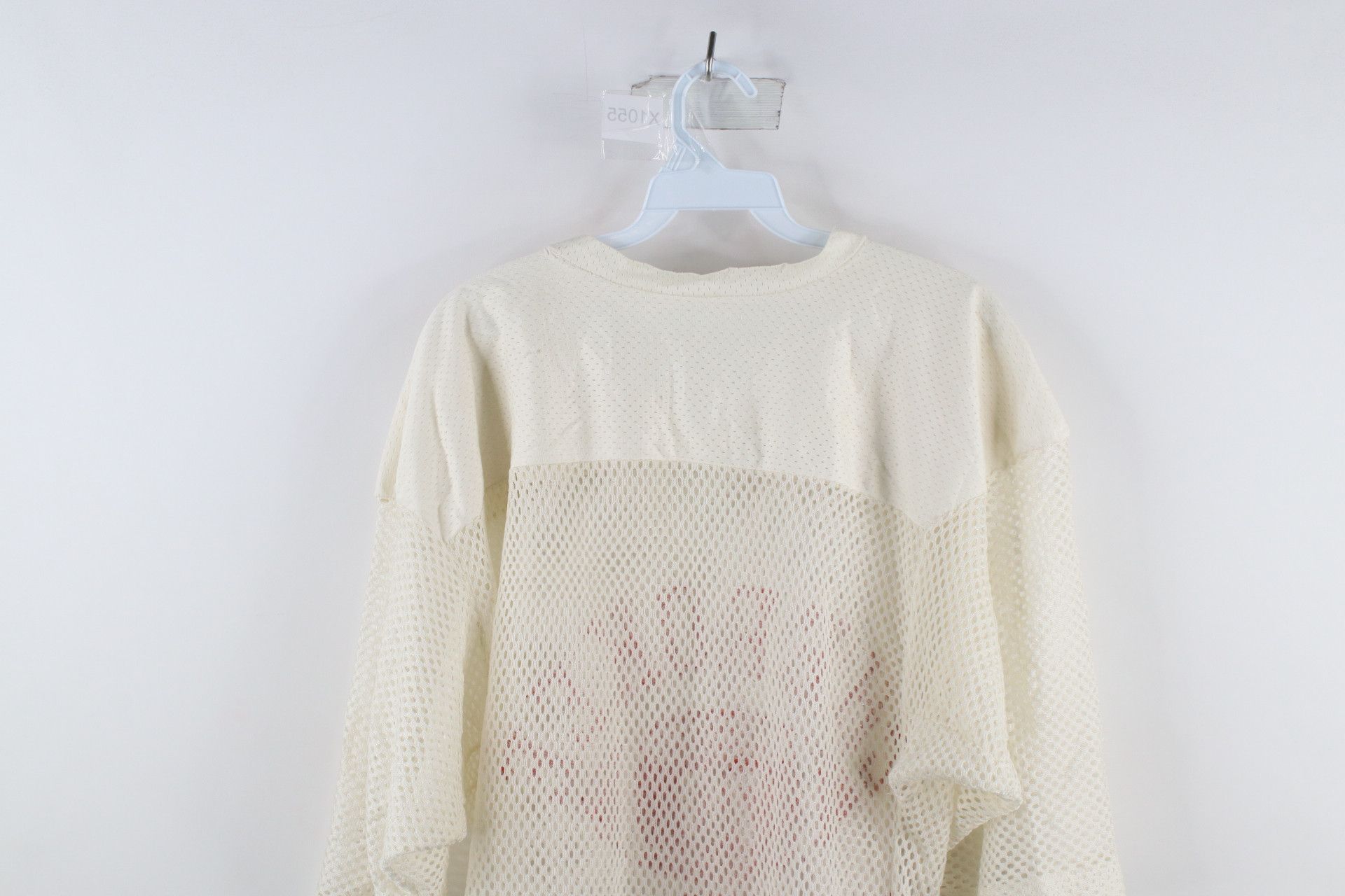 Champion × Vintage Vintage 70s Champion Out Mesh Football Jersey White USA Size US M / EU 48-50 / 2 - 9 Thumbnail