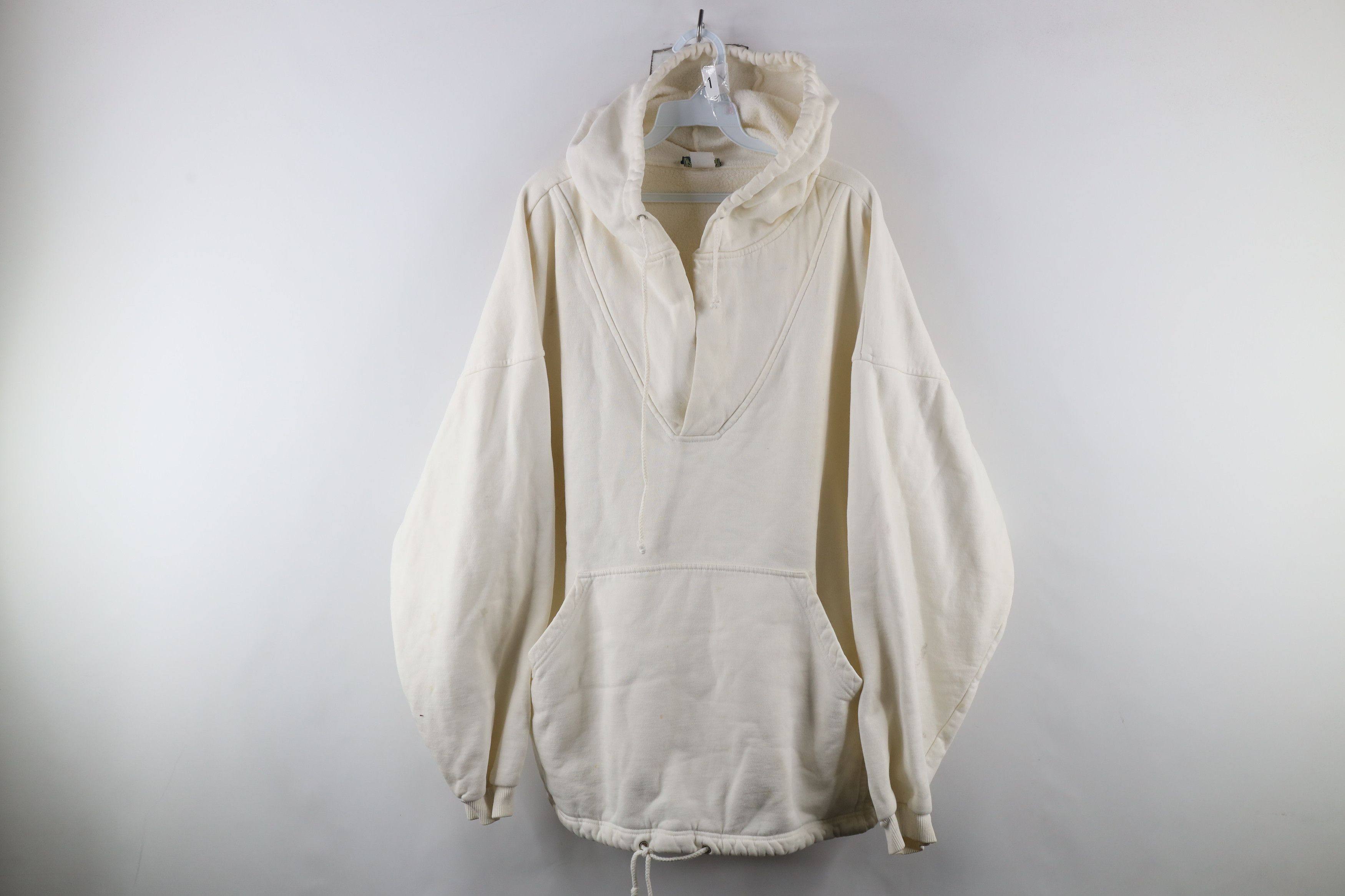 Vintage Vintage 90s Baggy Ohio State University Hoodie White USA Size US L / EU 52-54 / 3 - 1 Thumbnail