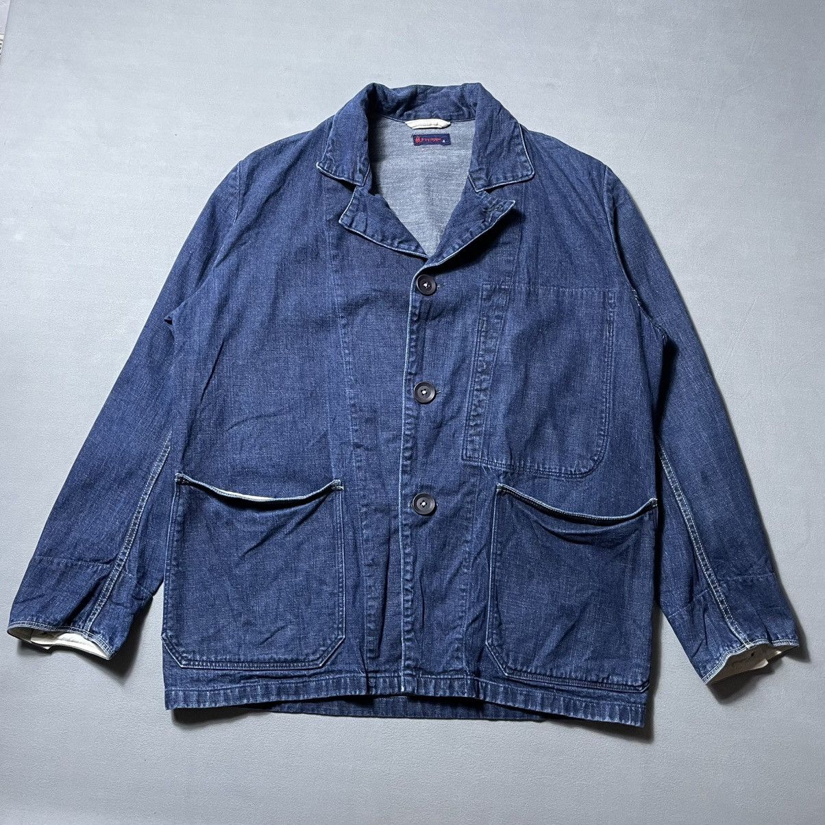 45rpm 45RPM DENIM CHORE JACKET Size US XL / EU 56 / 4 - 1 Thumbnail