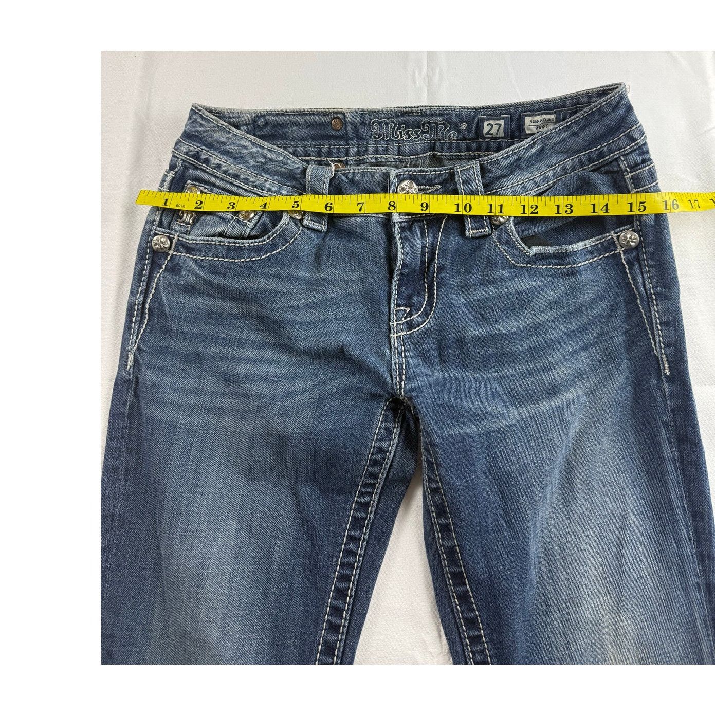 Miss Me Miss Me Signature Boot Cut Jeans - Women's Size 27 Size 32" / US 10 / IT 46 - 8 Thumbnail