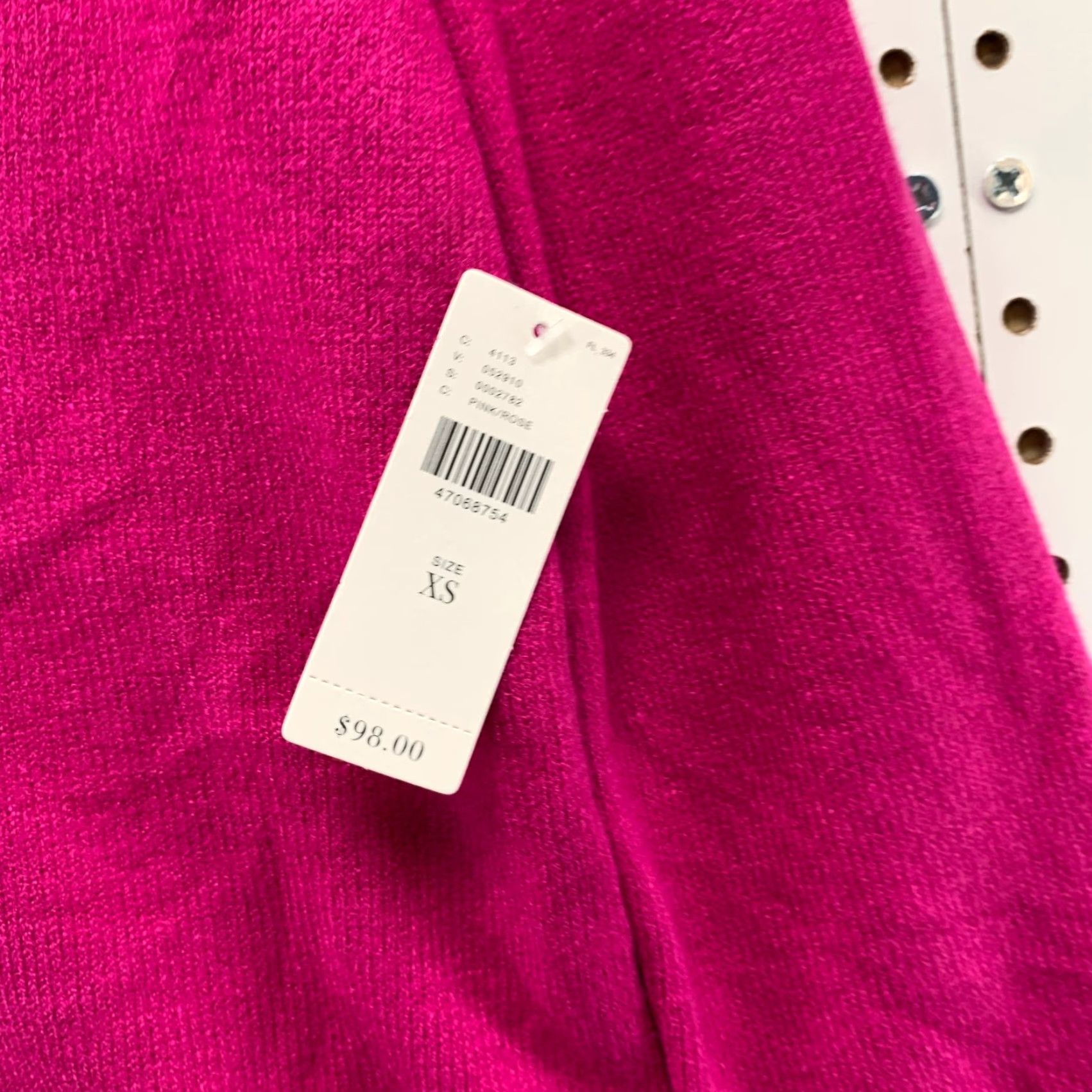 Anthropologie VINTAGE Anthropologie Galizia Tunic Sweater Womens XS Hot Pink V Neck NWT Cozy Size XS / US 0-2 / IT 36-38 - 6 Thumbnail