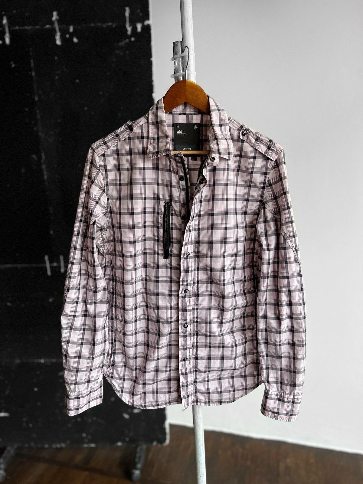 G-Star G-Star Raw Houston Prep Long Sleeve Shirt Zip Snap Closure Size M / US 6-8 / IT 42-44 - 1 Thumbnail