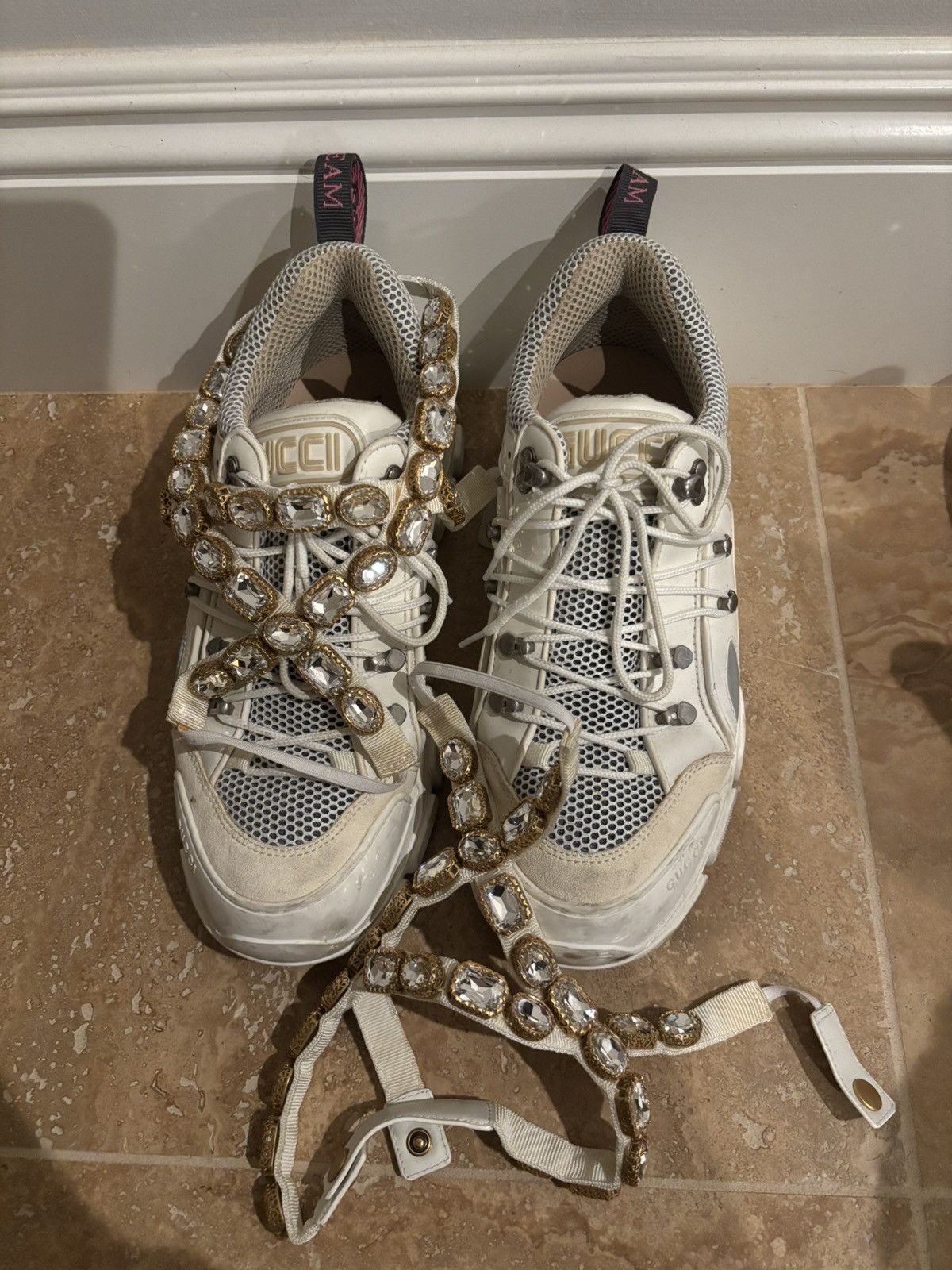Gucci Gucci crystal-embellished sneakers Size US 9.5 / EU 42-43 - 2 Thumbnail