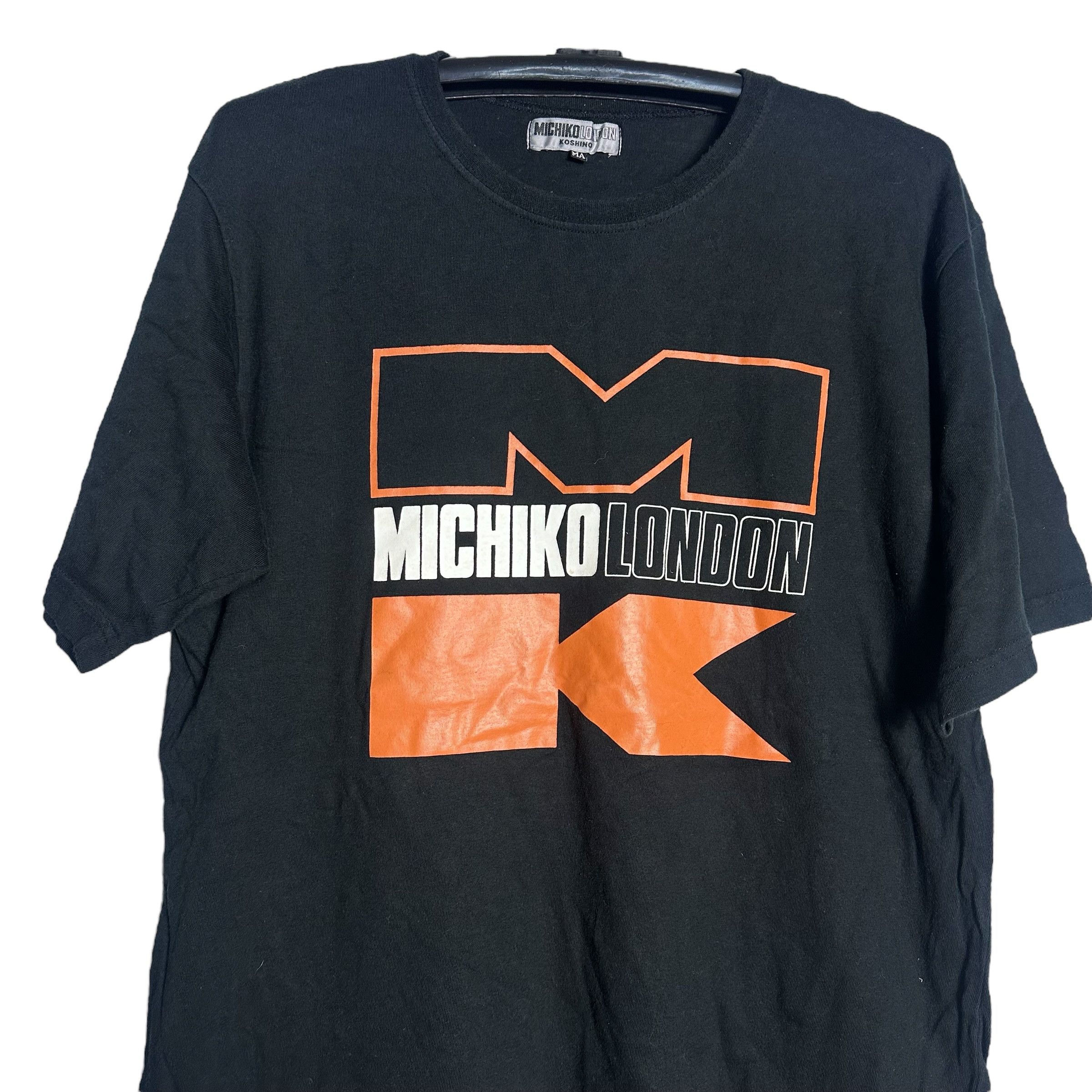 Japanese Brand × Michiko Koshino London 🔥RARE🔥Vintage Michiko Koshino London Spell Out T-shirt Size US M / EU 48-50 / 2 - 2 Thumbnail