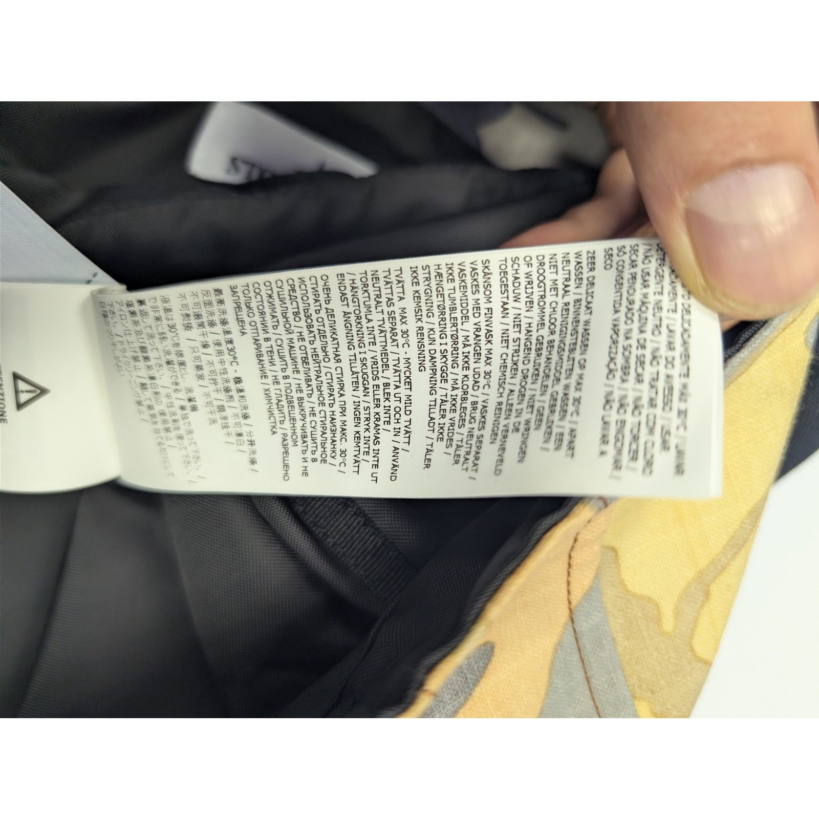 Stone Island o1rshd1 Heritage Camo Large Compass Embroidered Tote Bag Size ONE SIZE - 18 Thumbnail