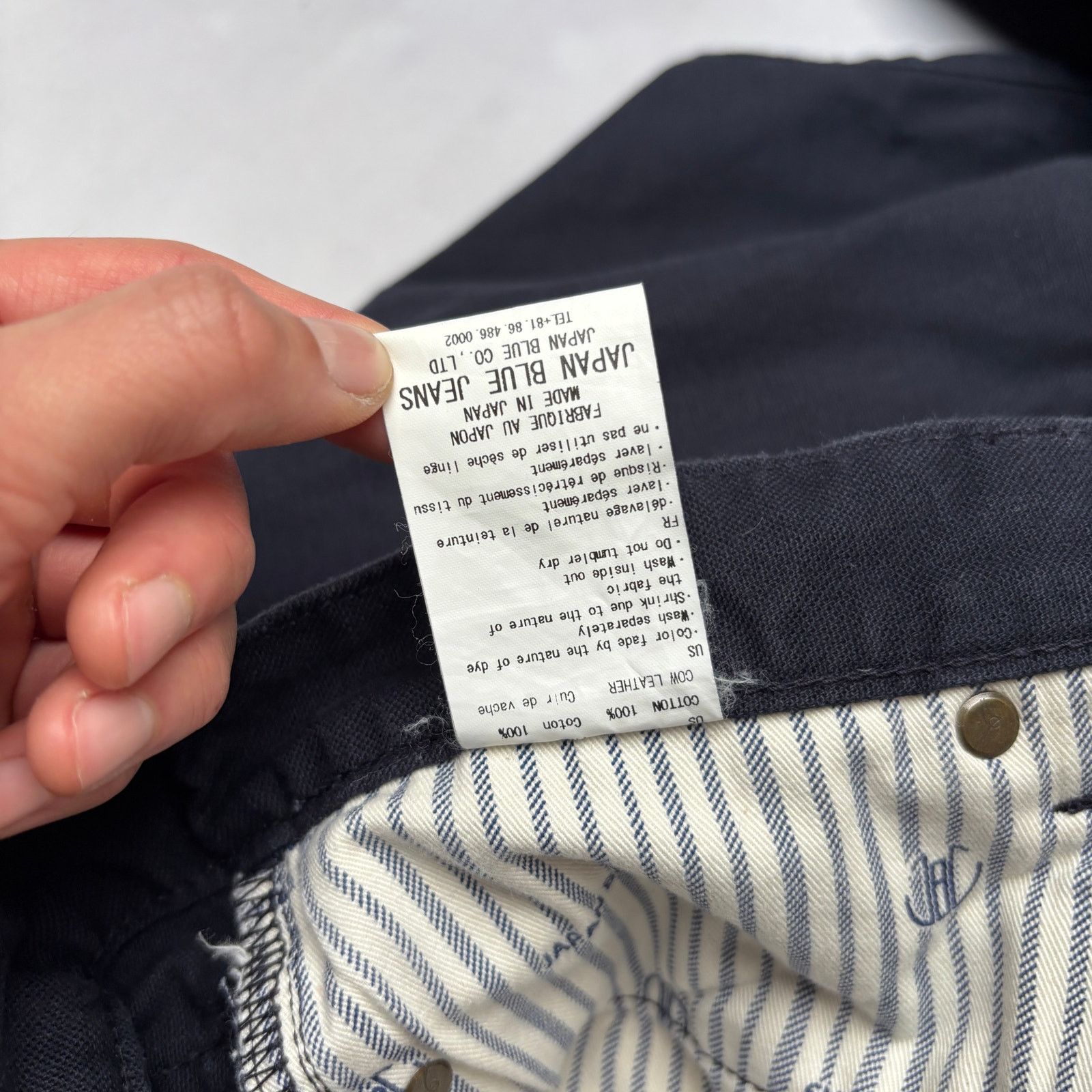 Japan Blue Jeans Japan Blue Jeans JB0452 Tapered Selvedge Jeans 30x35 (28x34) Size US 28 / EU 44 - 11 Thumbnail