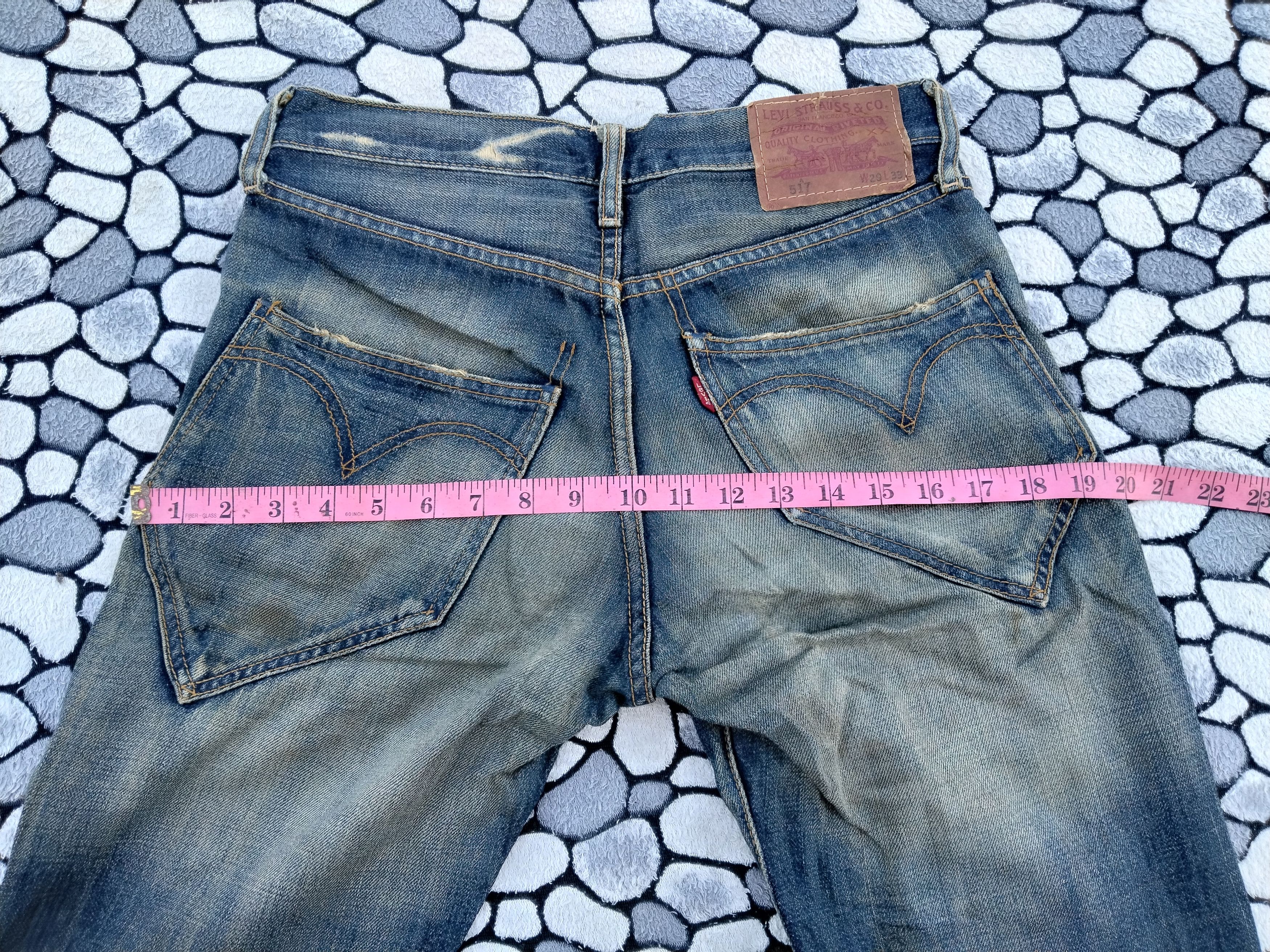 Levi's DLL 517 levi's Vintage Blue faded Denim jeans Pants #c192 Size US 29 - 15 Thumbnail