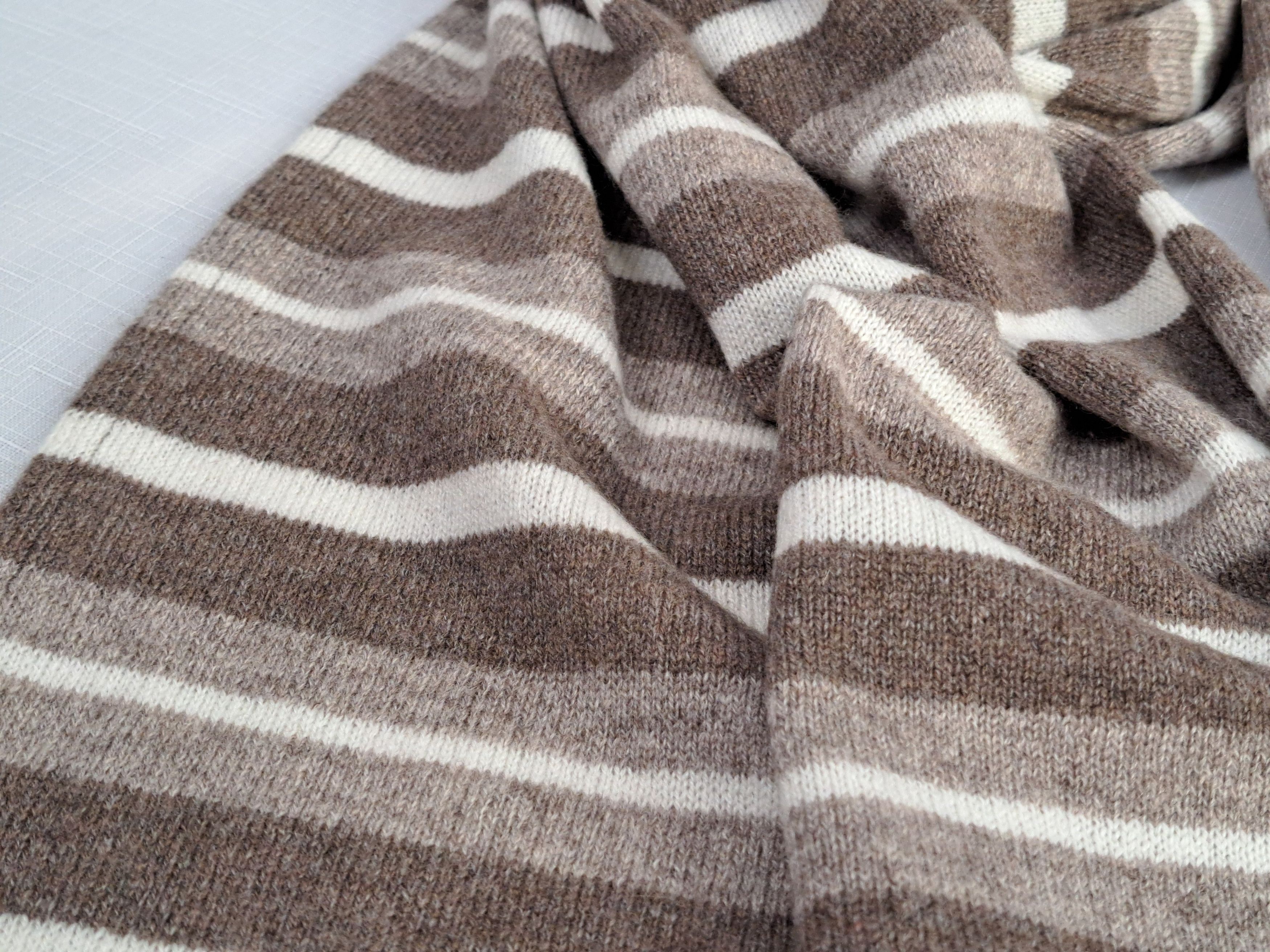 Fedeli Fedeli multicolor stripe pattern cashmere scarf. Size ONE SIZE - 4 Thumbnail