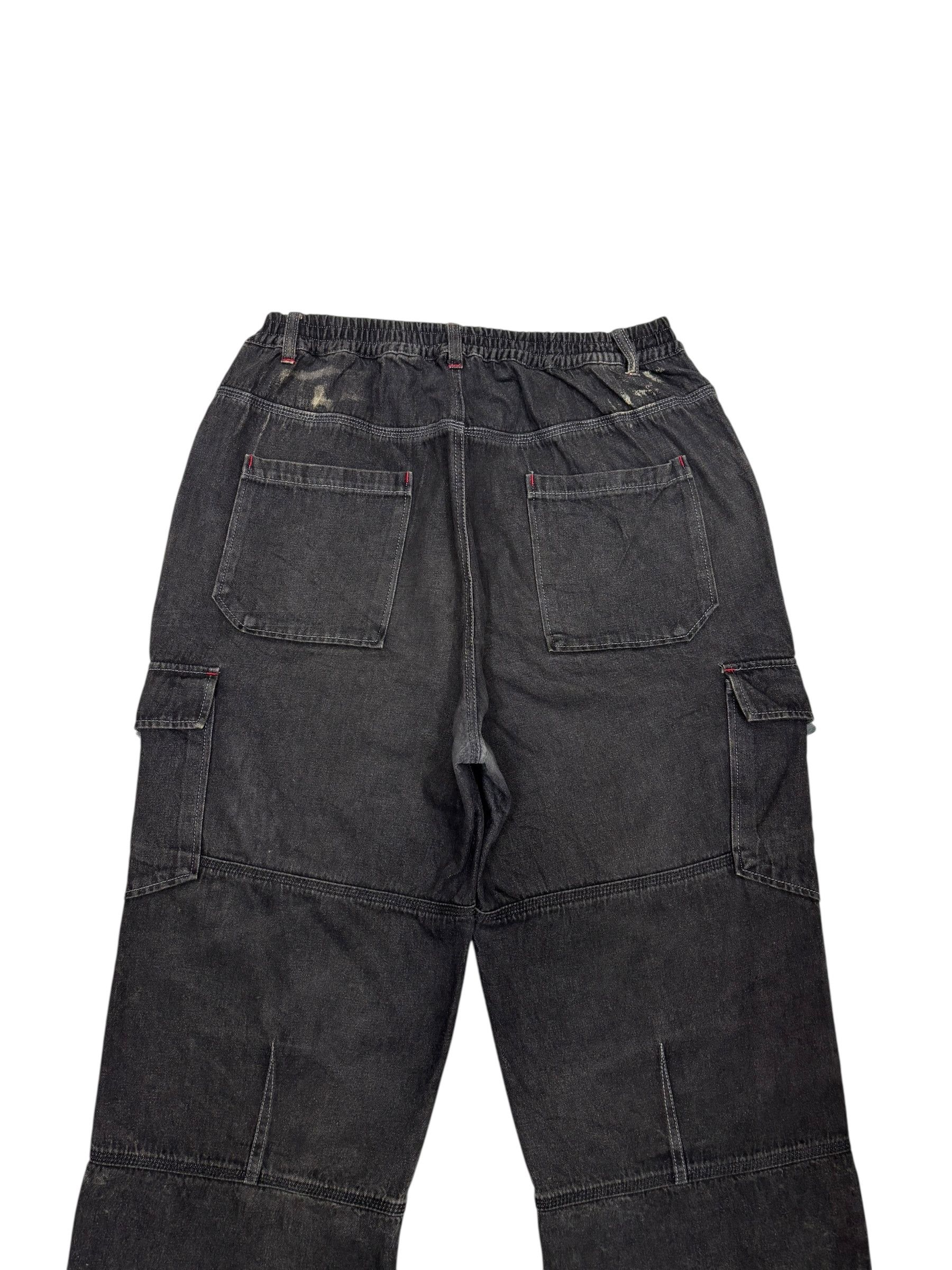 Hysteric Glamour × Undercover Rare Vintage Black Faded Baggy Cargo Pant Multi Pocket Size US 38 / EU 54 - 6 Thumbnail