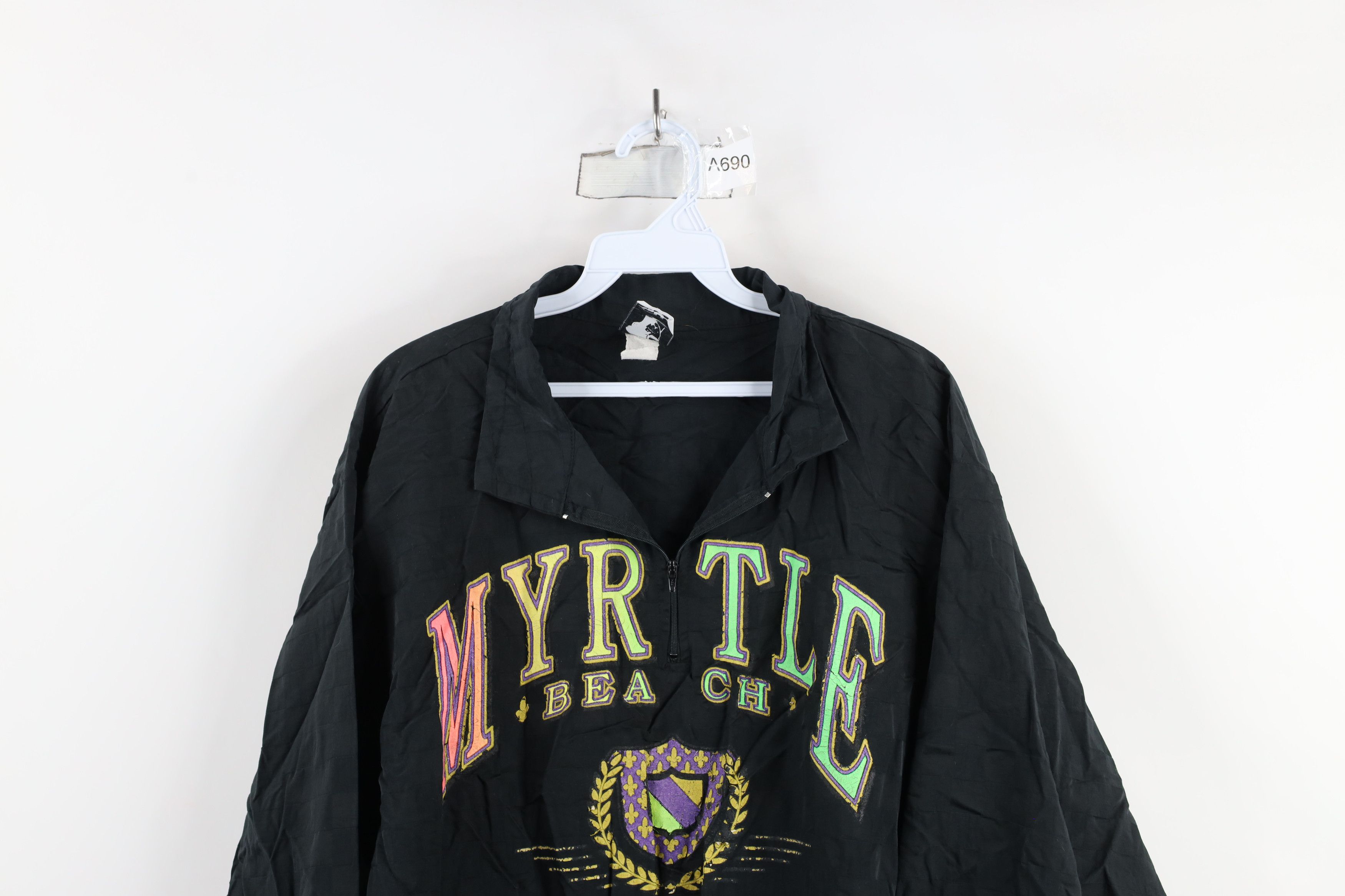 Vintage Vintage 90s Streetwear Checkered Beach Windbreaker Jacket Size US XXL / EU 58 / 5 - 2 Thumbnail