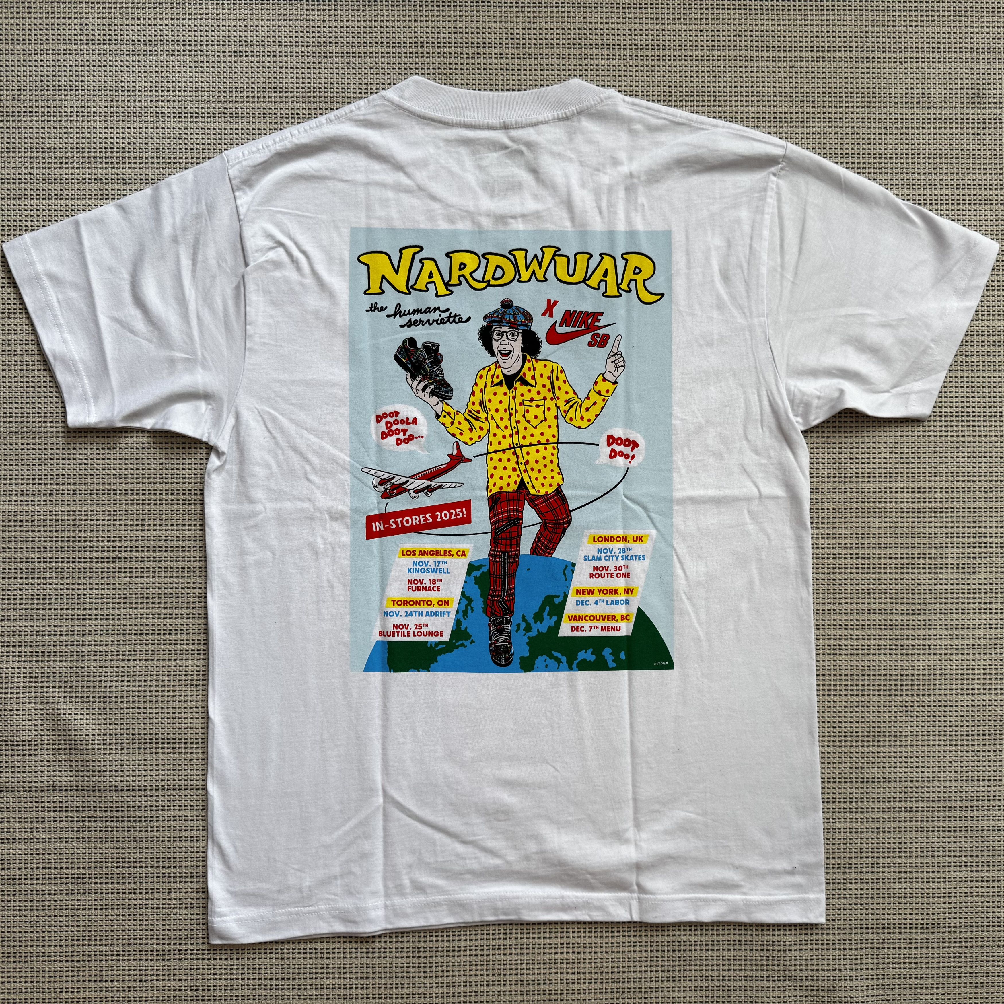 Nike SB x Nardwuar 2025 Dunk Low SB Promo Tee Size US L / EU 52-54 / 3 - 1 Thumbnail