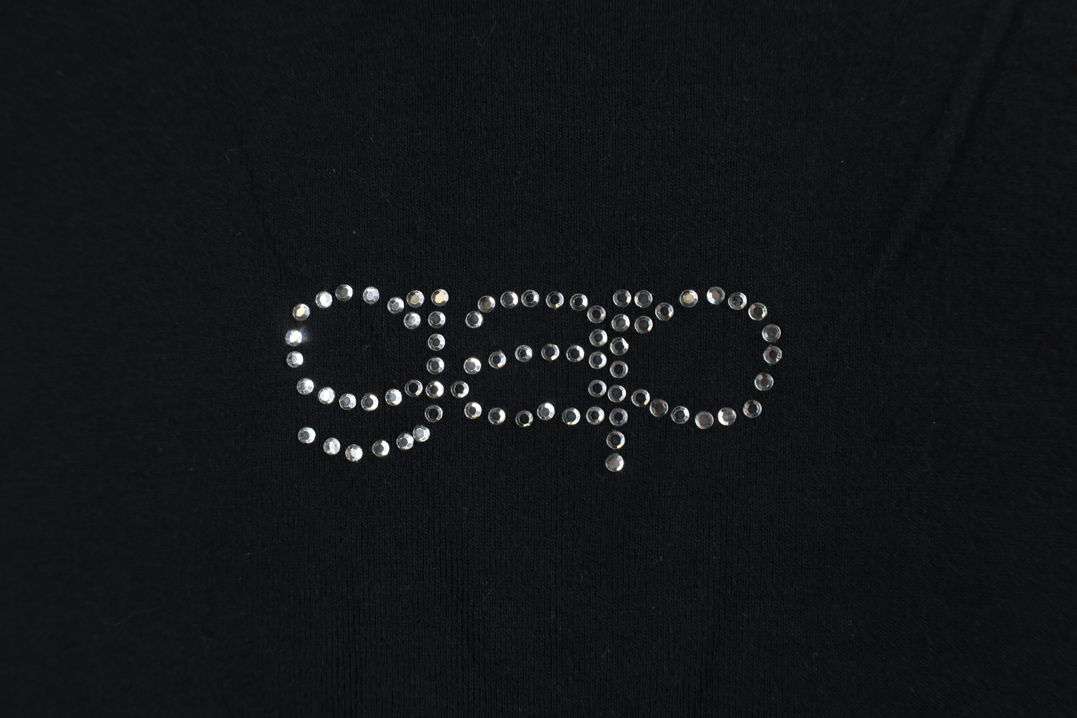 Gap × Vintage Vintage Y2K Gap Spell Out Sequin Short Sleeve T-Shirt Black Size L / US 10 / IT 46 - 4 Thumbnail